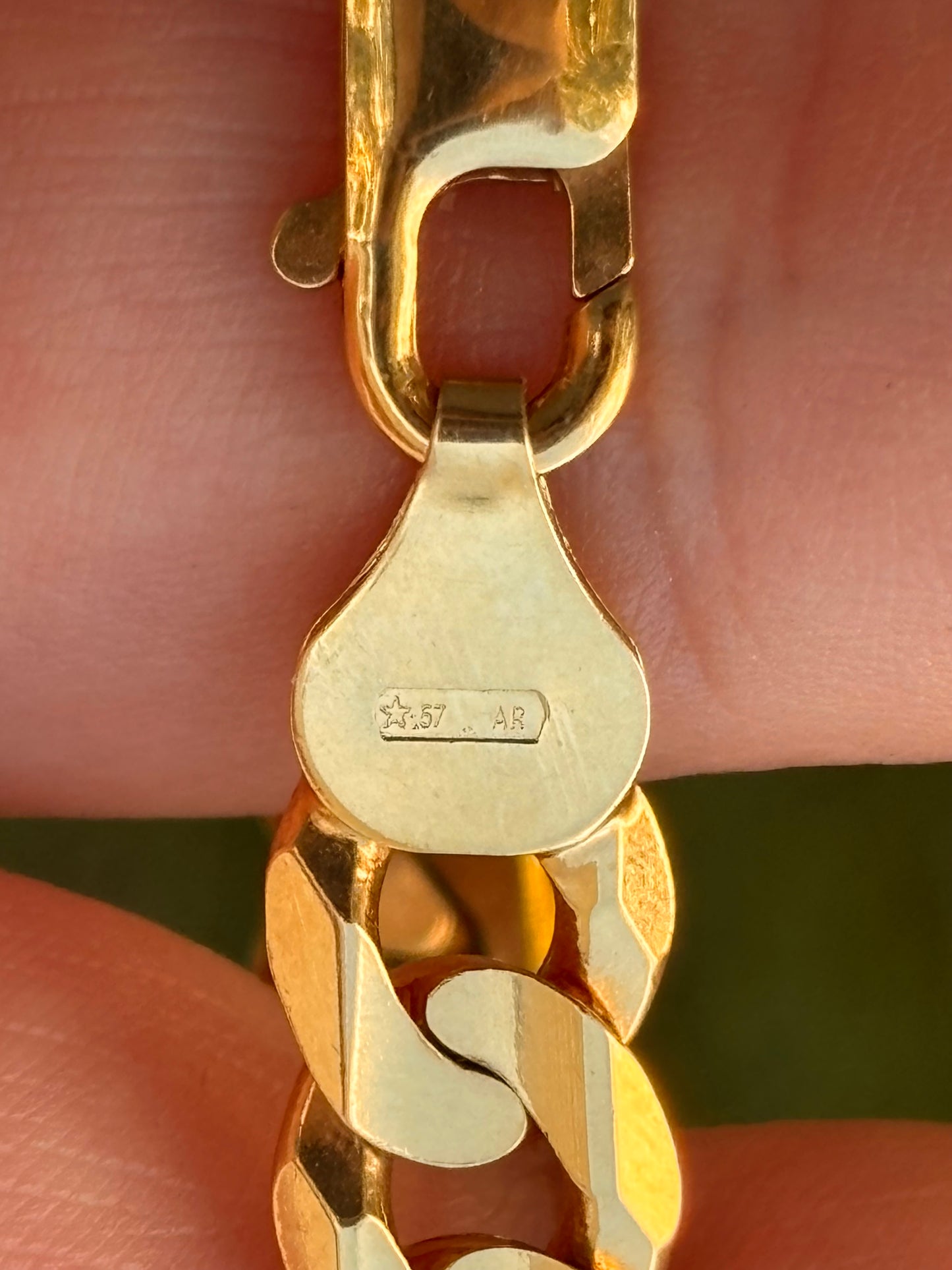 10k Gold Figaro Link Bracelet