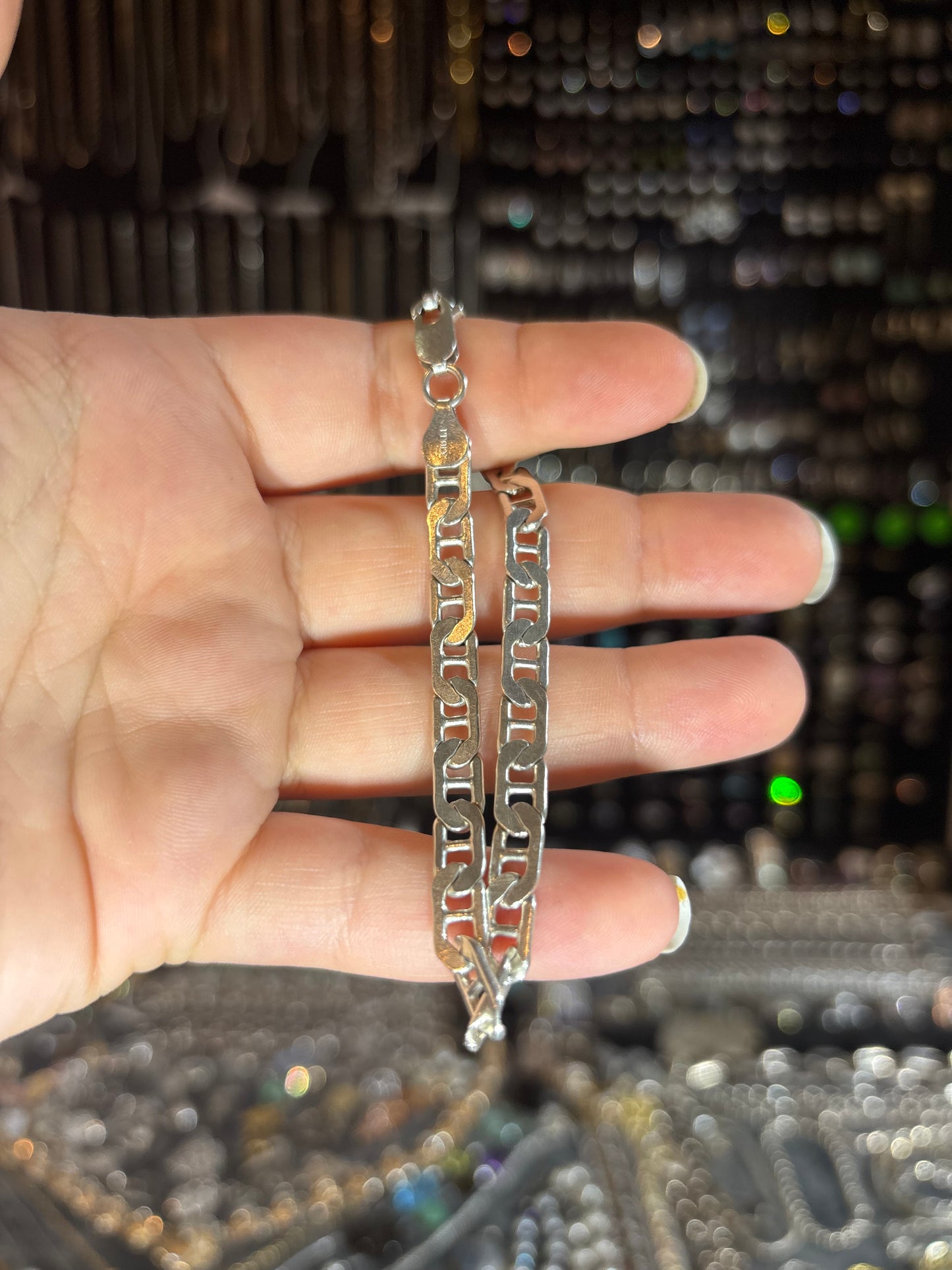 Straight Edge Mariner Link Bracelet