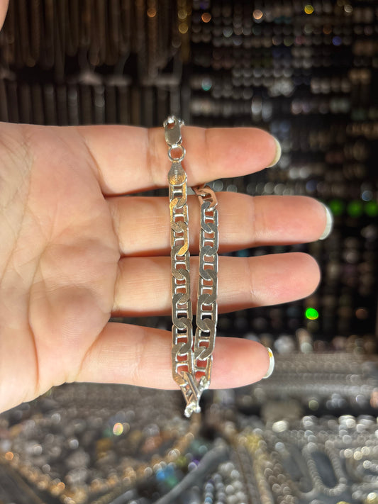 Straight Edge Mariner Link Bracelet