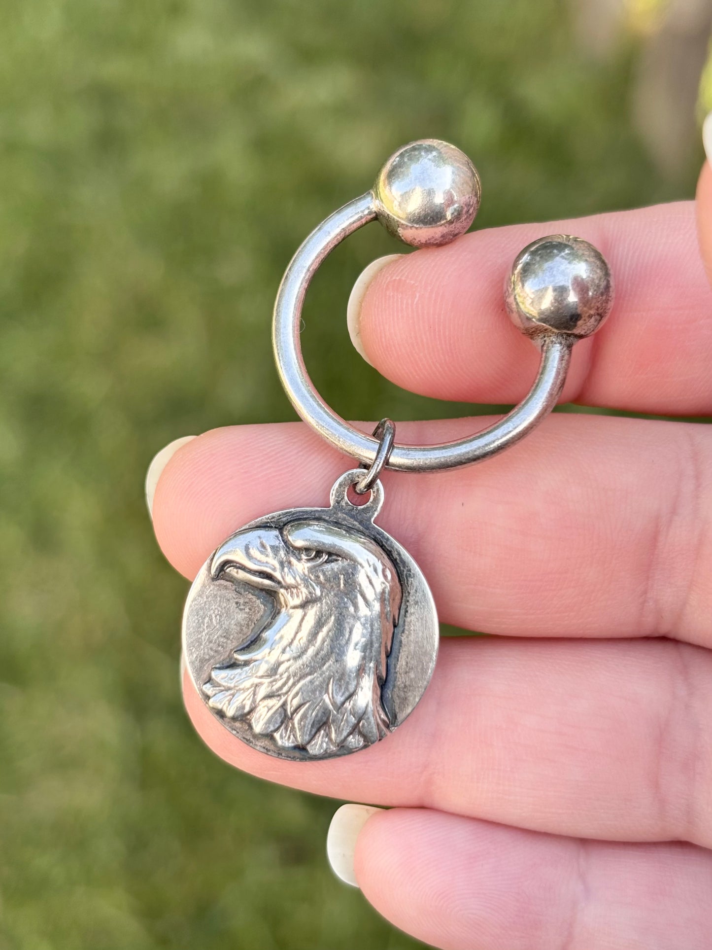 Tiffany & Co. Sterling Silver Eagle Key Ring Keychain