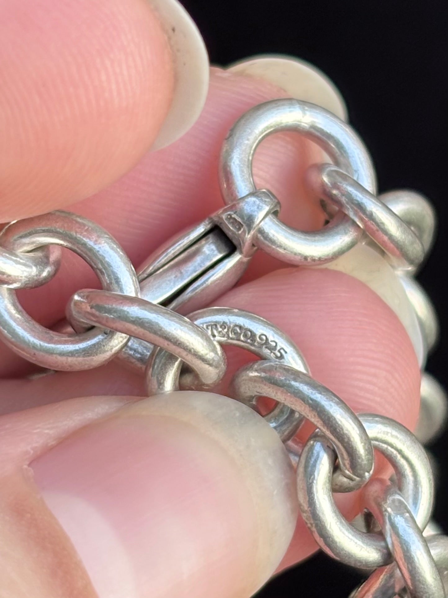 Tiffany & Co. Sterling Silver Heavy Oval Link Chain Necklace