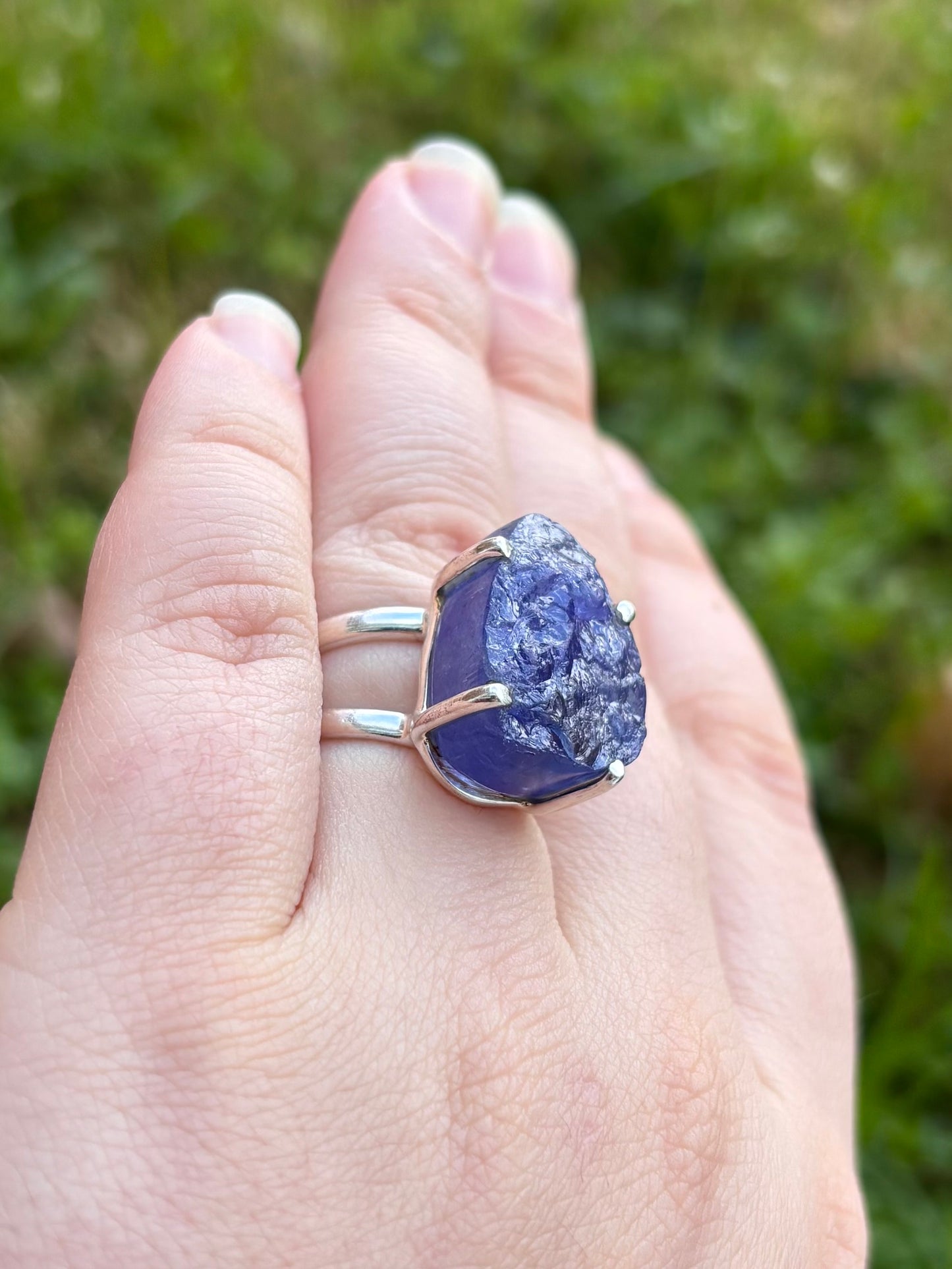 Rough Tanzanite Ring