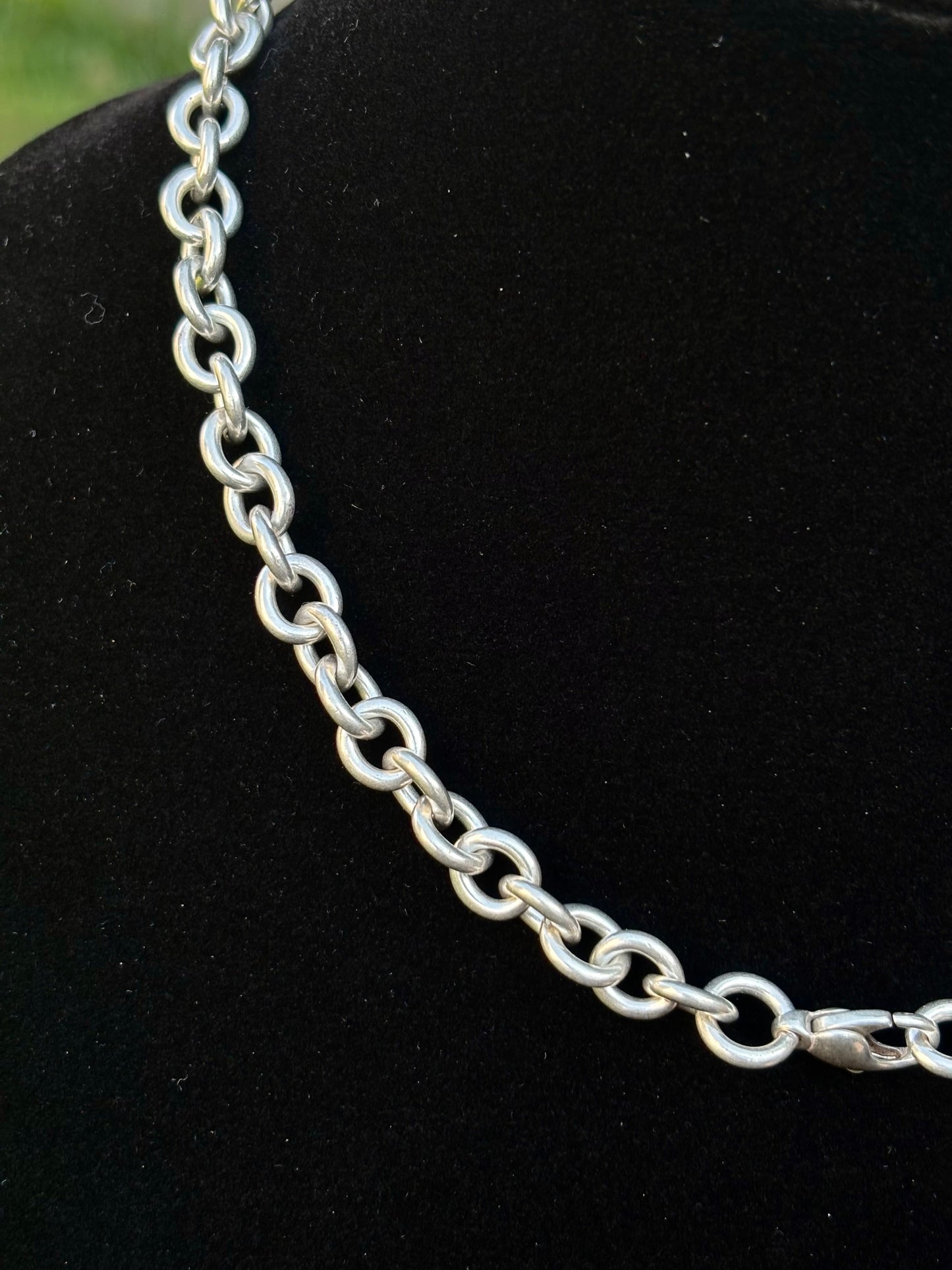 Tiffany & Co. Sterling Silver Heavy Oval Link Chain Necklace