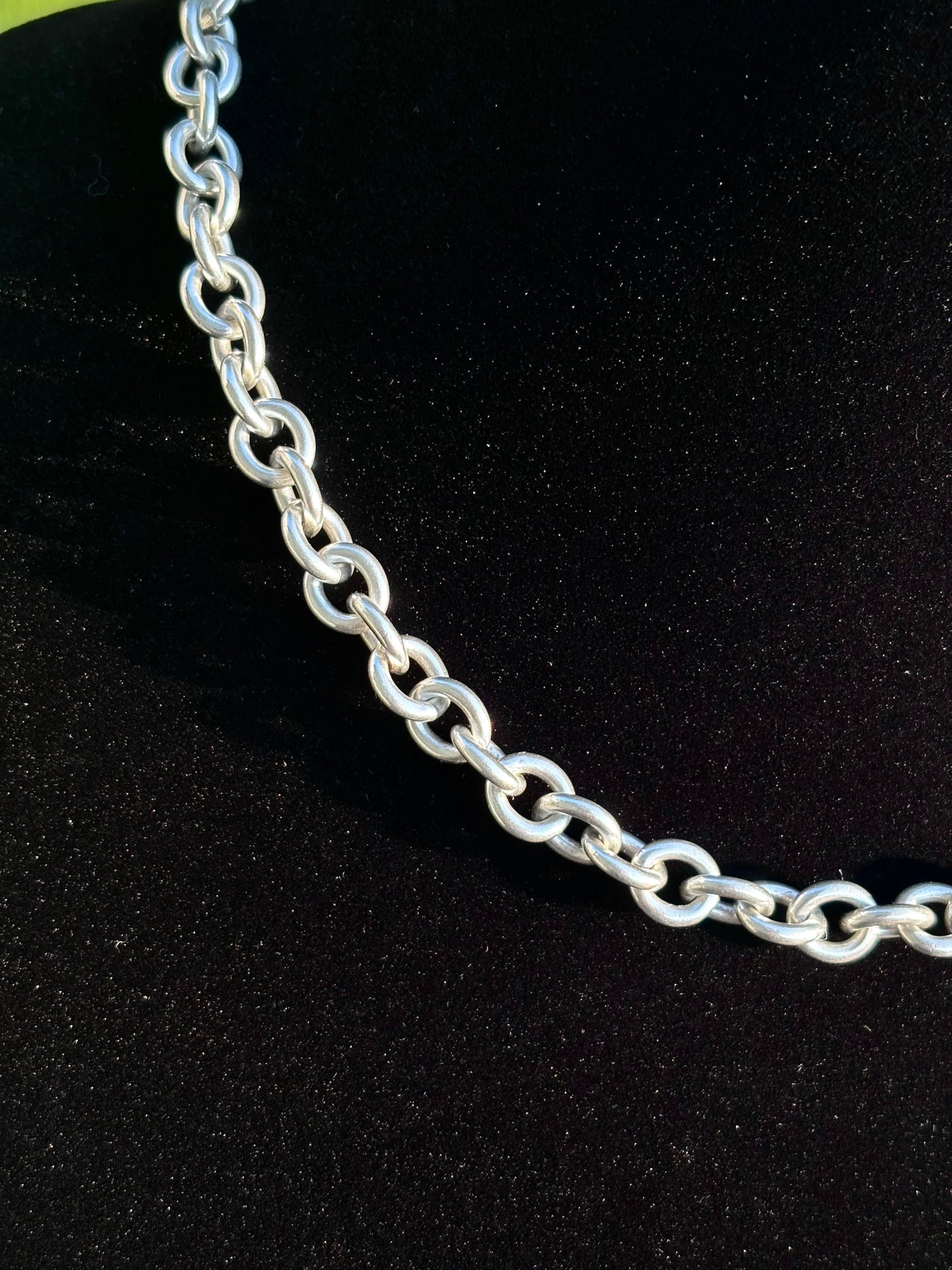 Tiffany & Co. Sterling Silver Heavy Oval Link Chain Necklace