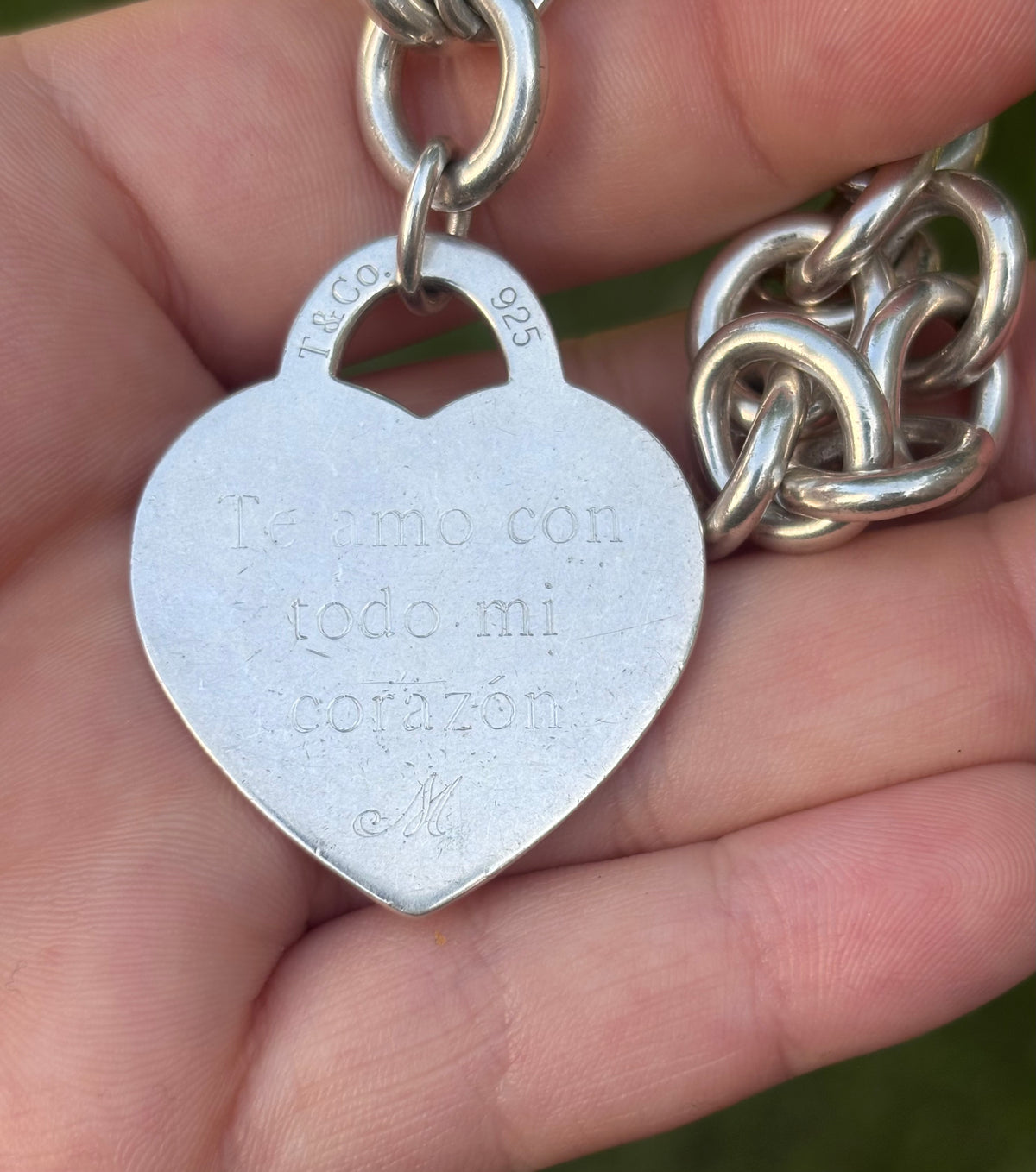 Tiffany & Co. Return to Tiffany Large Heart Tag Bracelet Sterling Silver - Engraved