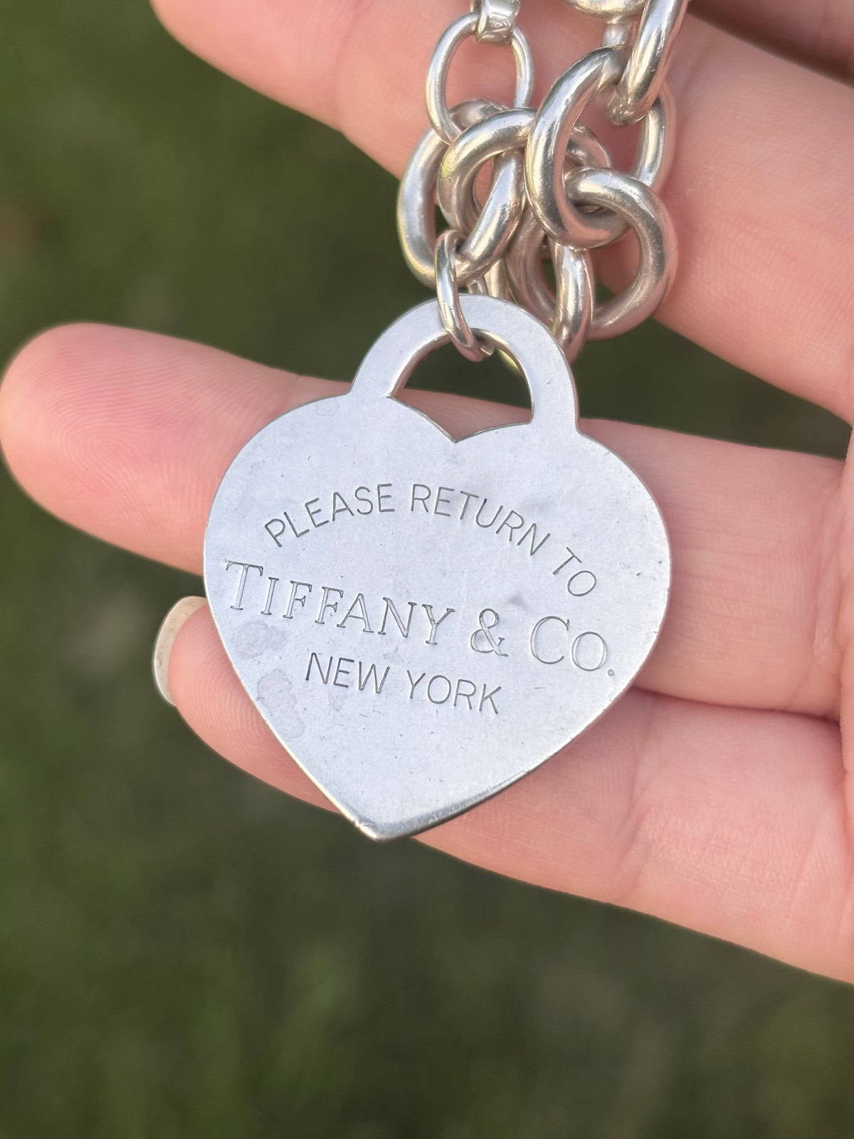 Tiffany & Co. Return to Tiffany Large Heart Tag Bracelet Sterling Silver - Engraved