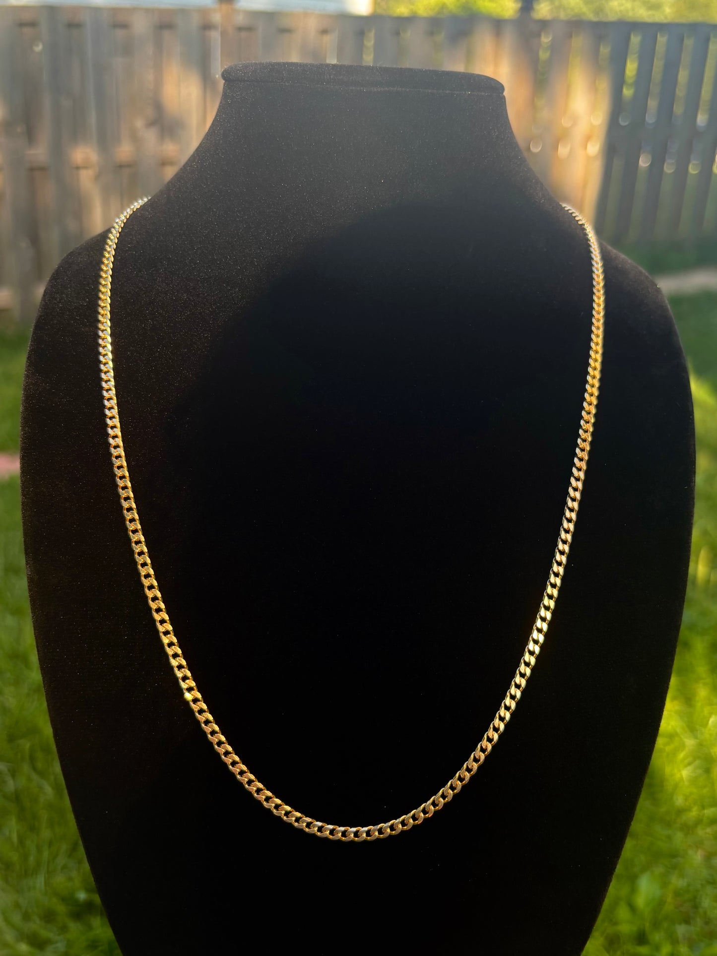 FaCad’oro 18k Gold Cuban Link Chain