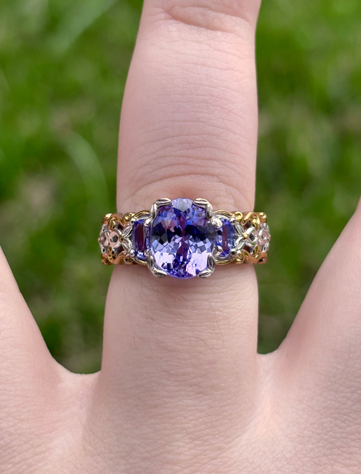 Michael Valitutti Gems en Vogue 3.70ctw Tanzanite Sterling Silver Ring - Sz 7.25