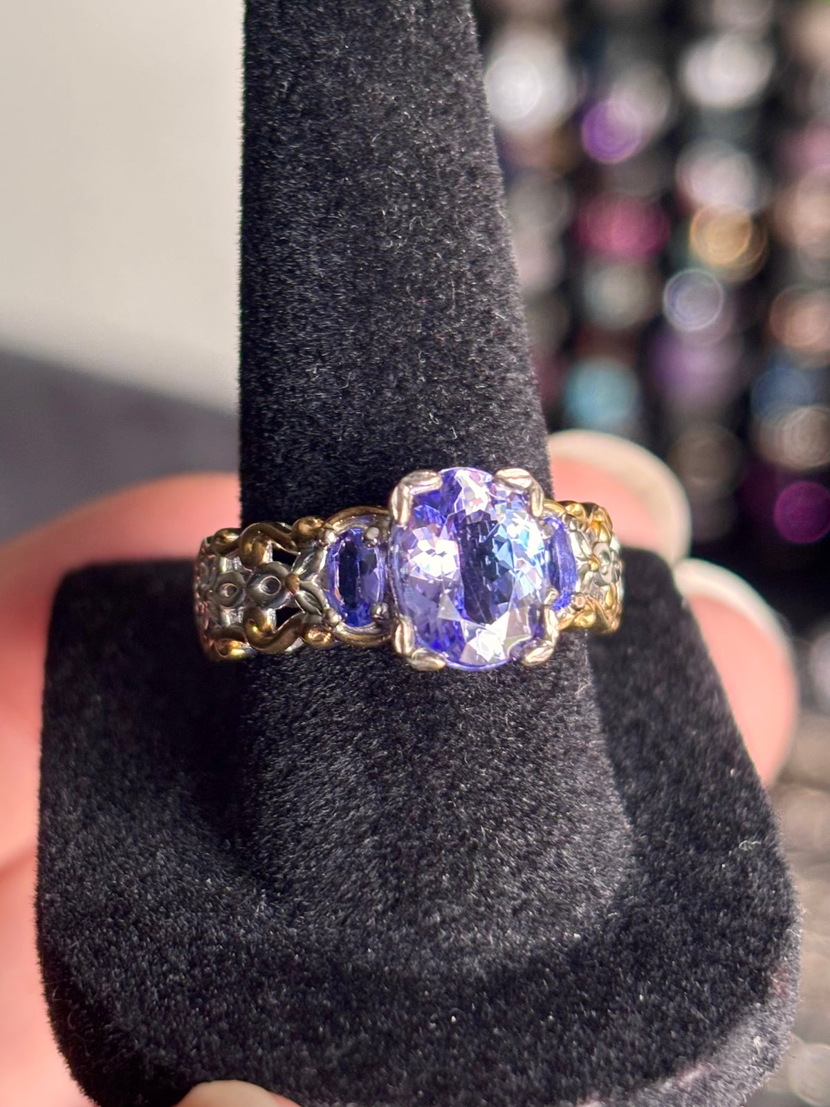 Michael Valitutti Gems en Vogue 3.70ctw Tanzanite Sterling Silver Ring - Sz 7.25