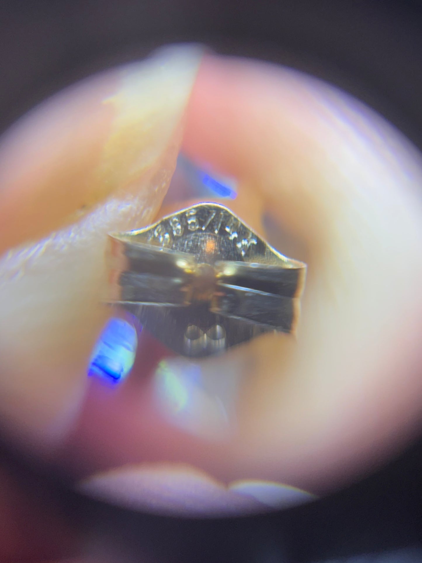 14K Yellow Gold Princess Cut Swiss Blue Topaz Stud Earrings