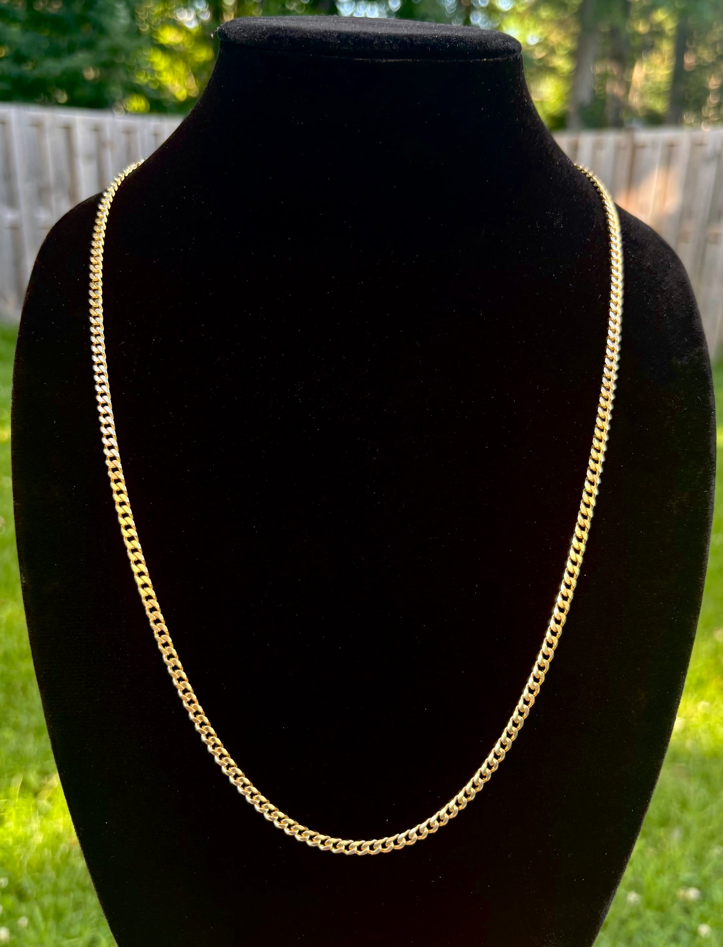 FaCad’oro 18k Gold Cuban Link Chain