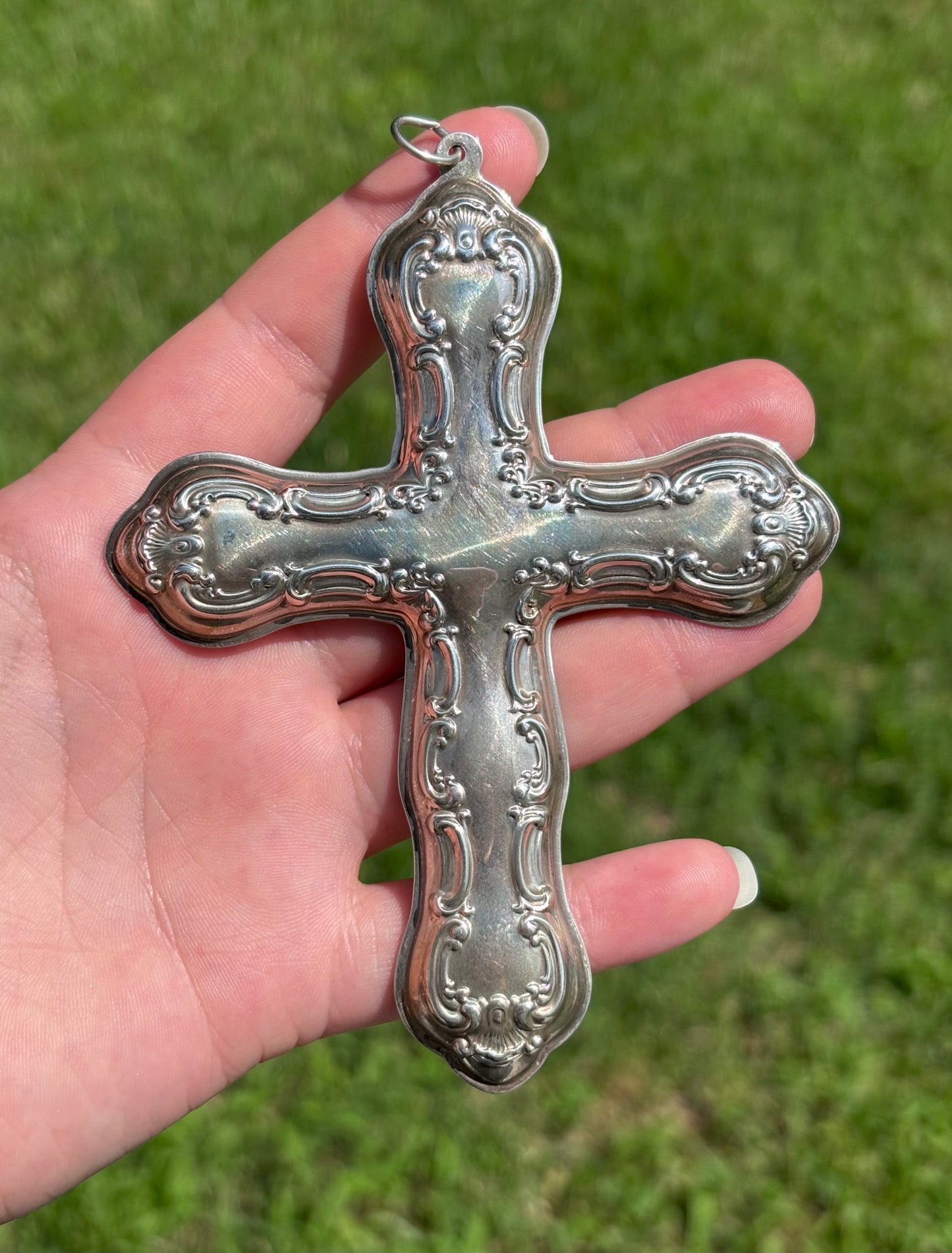 Gorham Sterling Silver Cross Ornament – 1999 Christmas Collectible