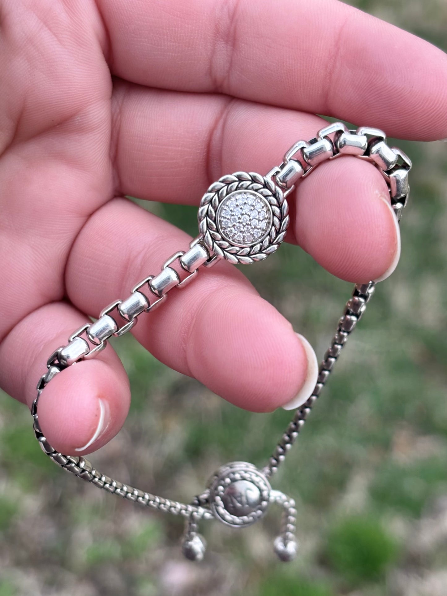 JAI by John Hardy Diamonds in Braided Halo Adjustable Bracelet