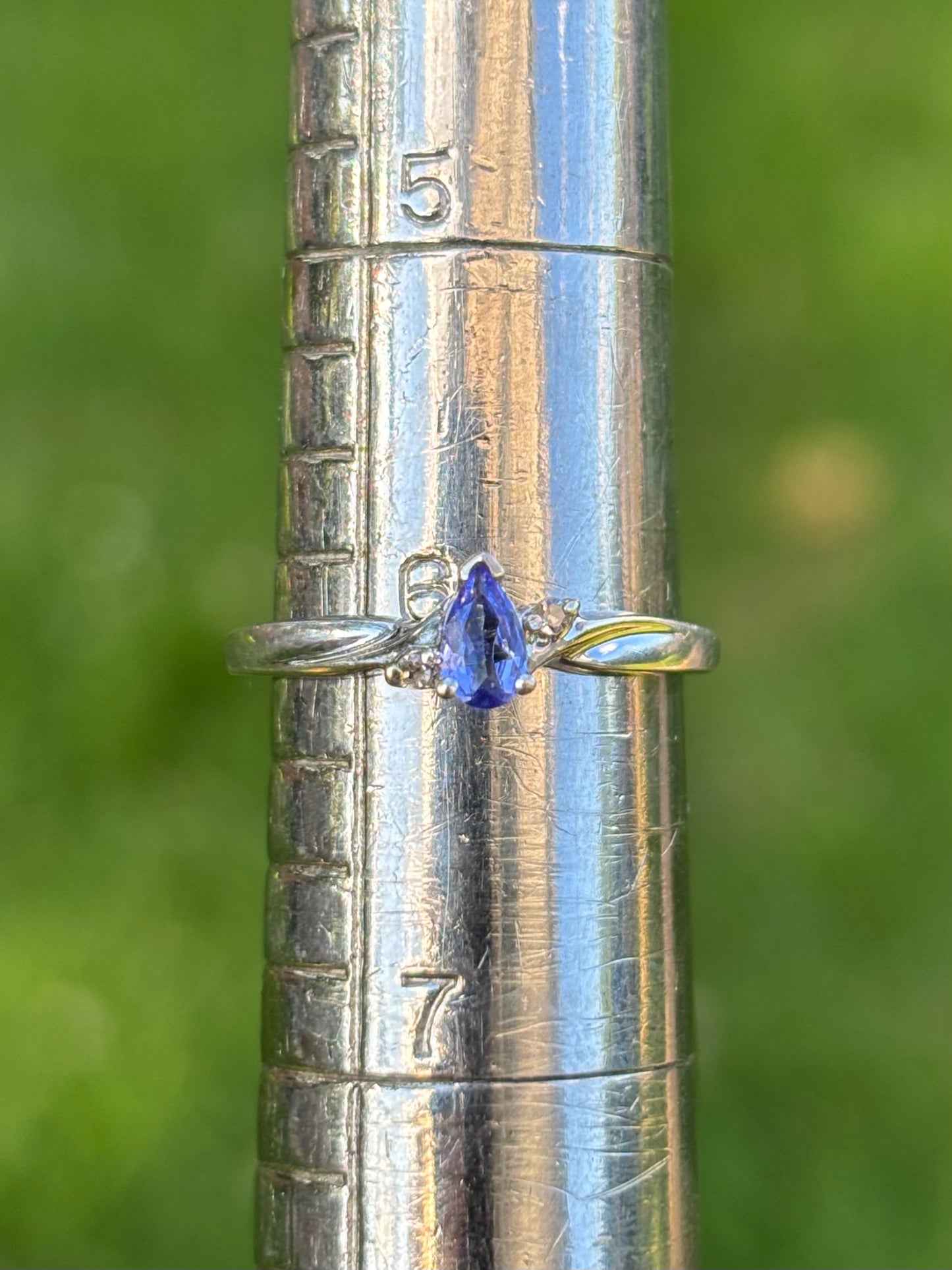 10k Tanzanite with Diamond Accents Ring