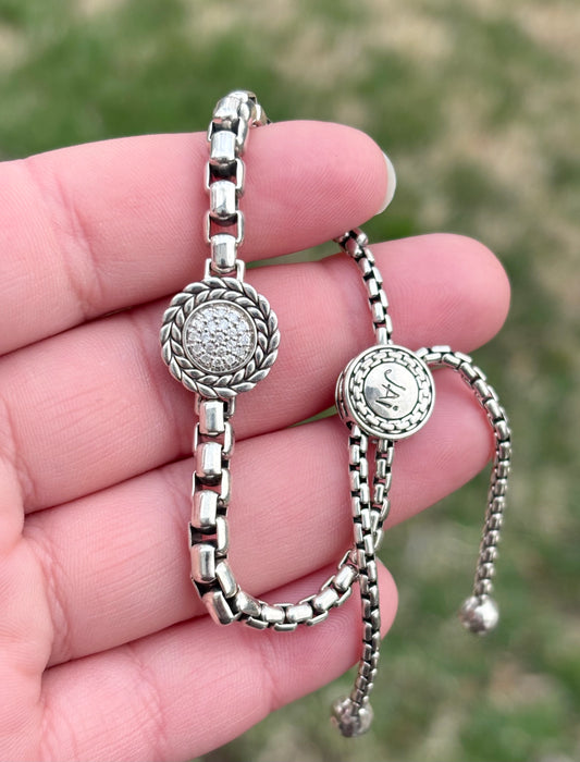 JAI by John Hardy Diamonds in Braided Halo Adjustable Bracelet