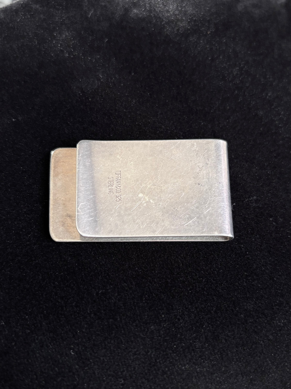 Tiffany & Co. Sterling Silver Engraved CMR Monogram Money Clip