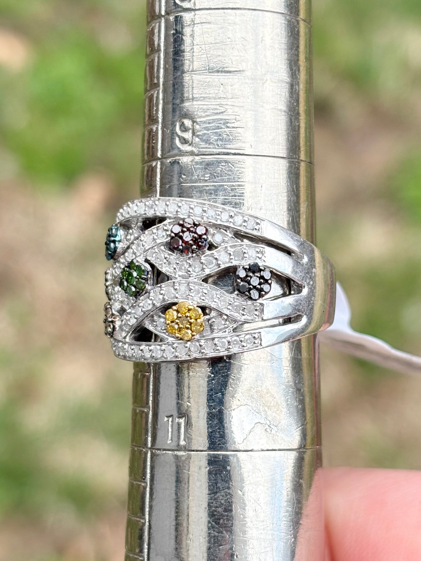 Multi-Color Diamond Ring