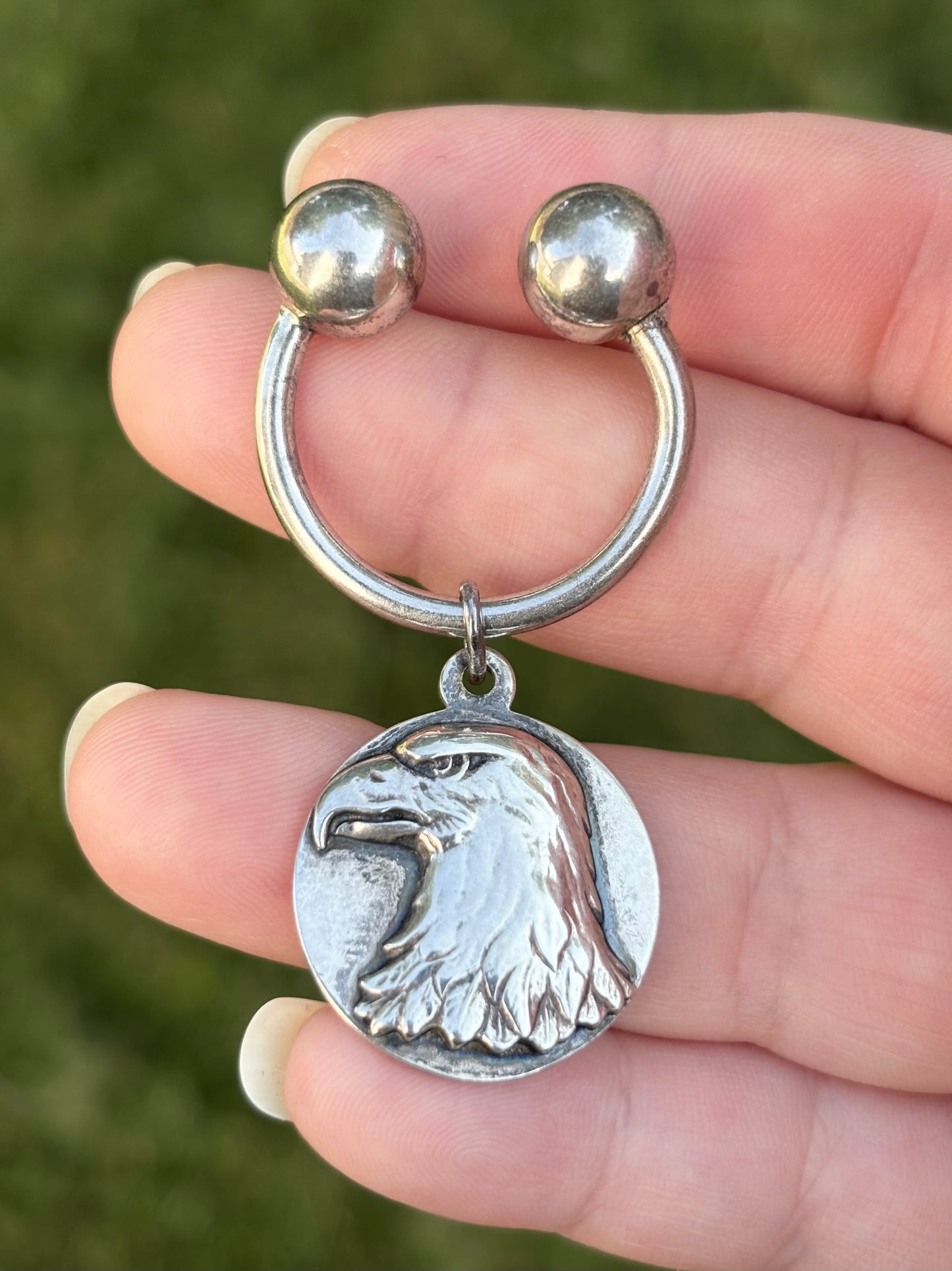 Tiffany & Co. Sterling Silver Eagle Key Ring Keychain