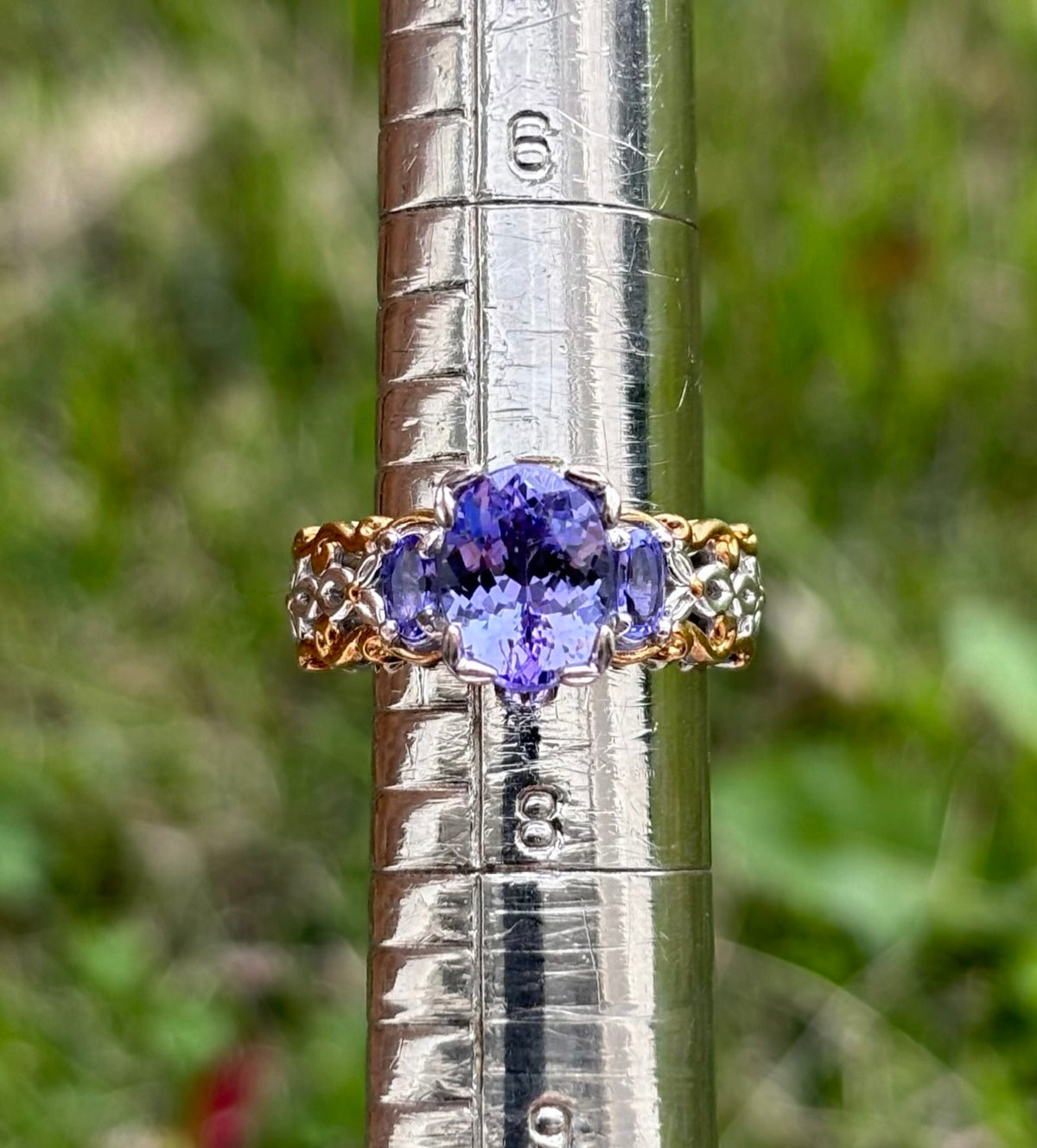 Michael Valitutti Gems en Vogue 3.70ctw Tanzanite Sterling Silver Ring - Sz 7.25