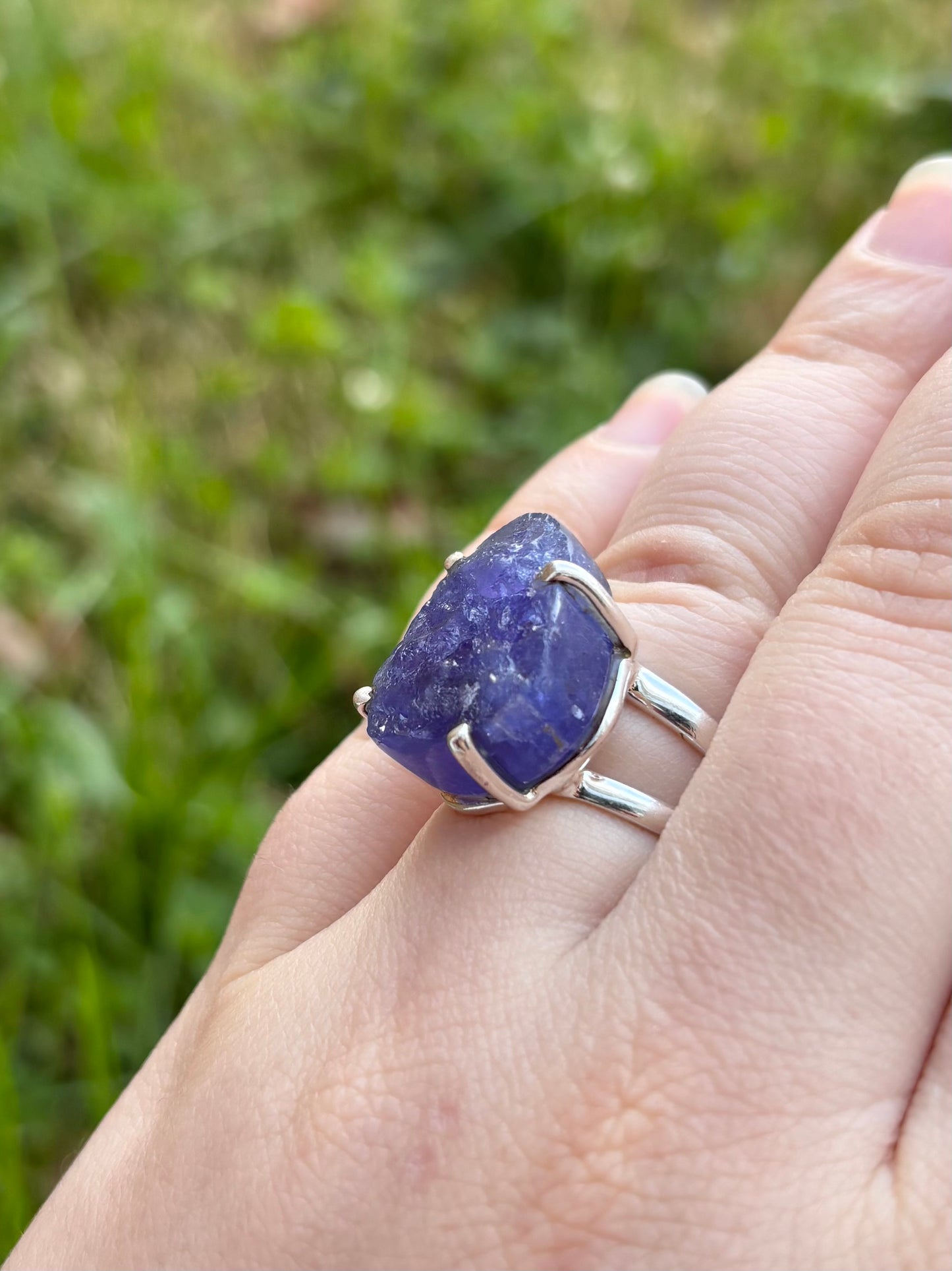Rough Tanzanite Ring