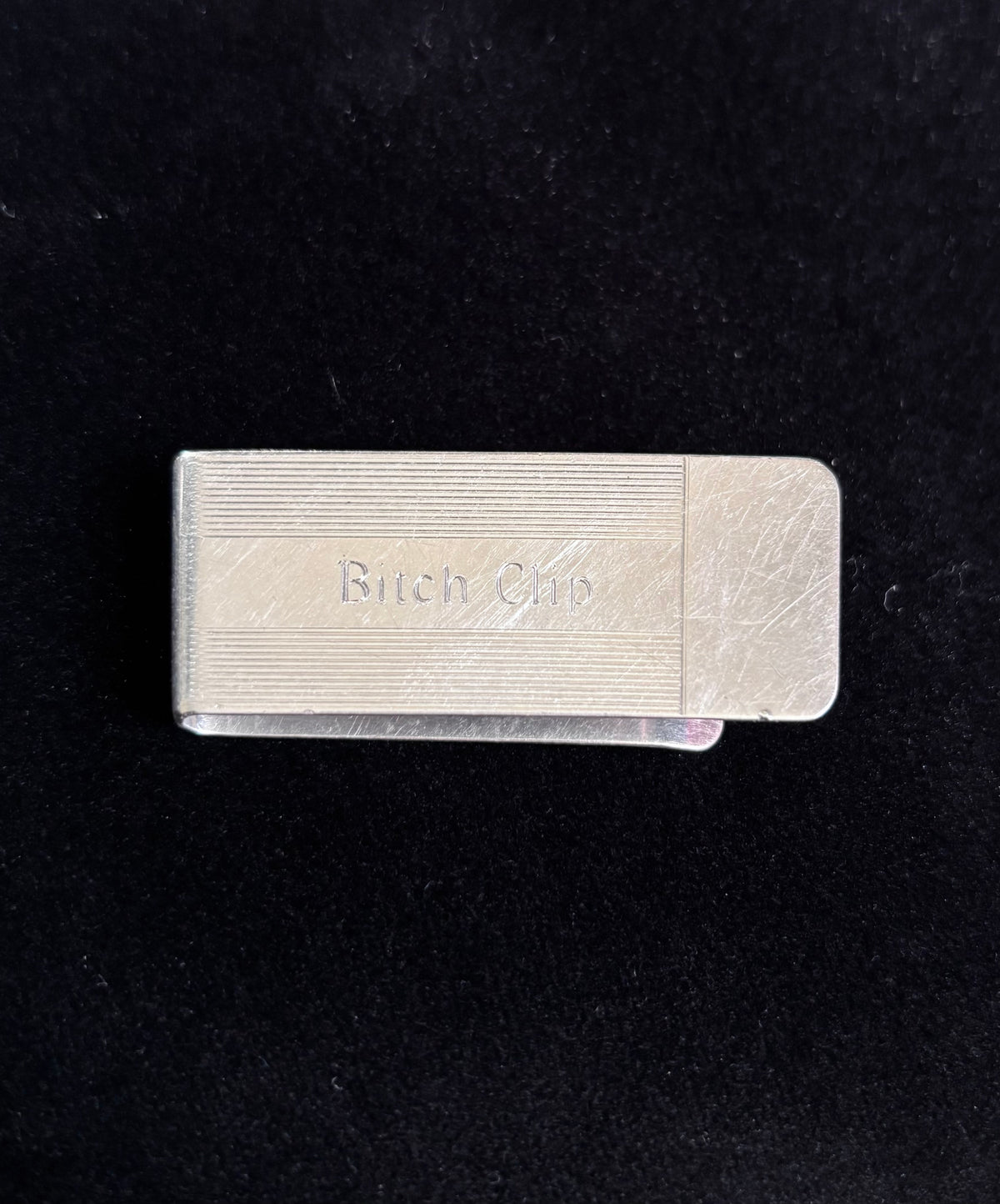 Tiffany & Co. Sterling Silver Money Clip – Personalized “Bitch Clip” Engraving