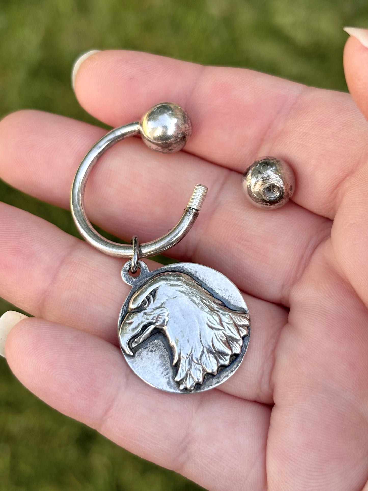Tiffany & Co. Sterling Silver Eagle Key Ring Keychain