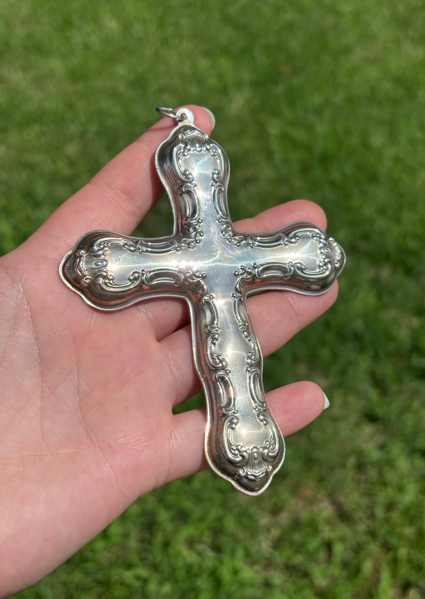 Gorham Sterling Silver Cross Ornament – 1999 Christmas Collectible