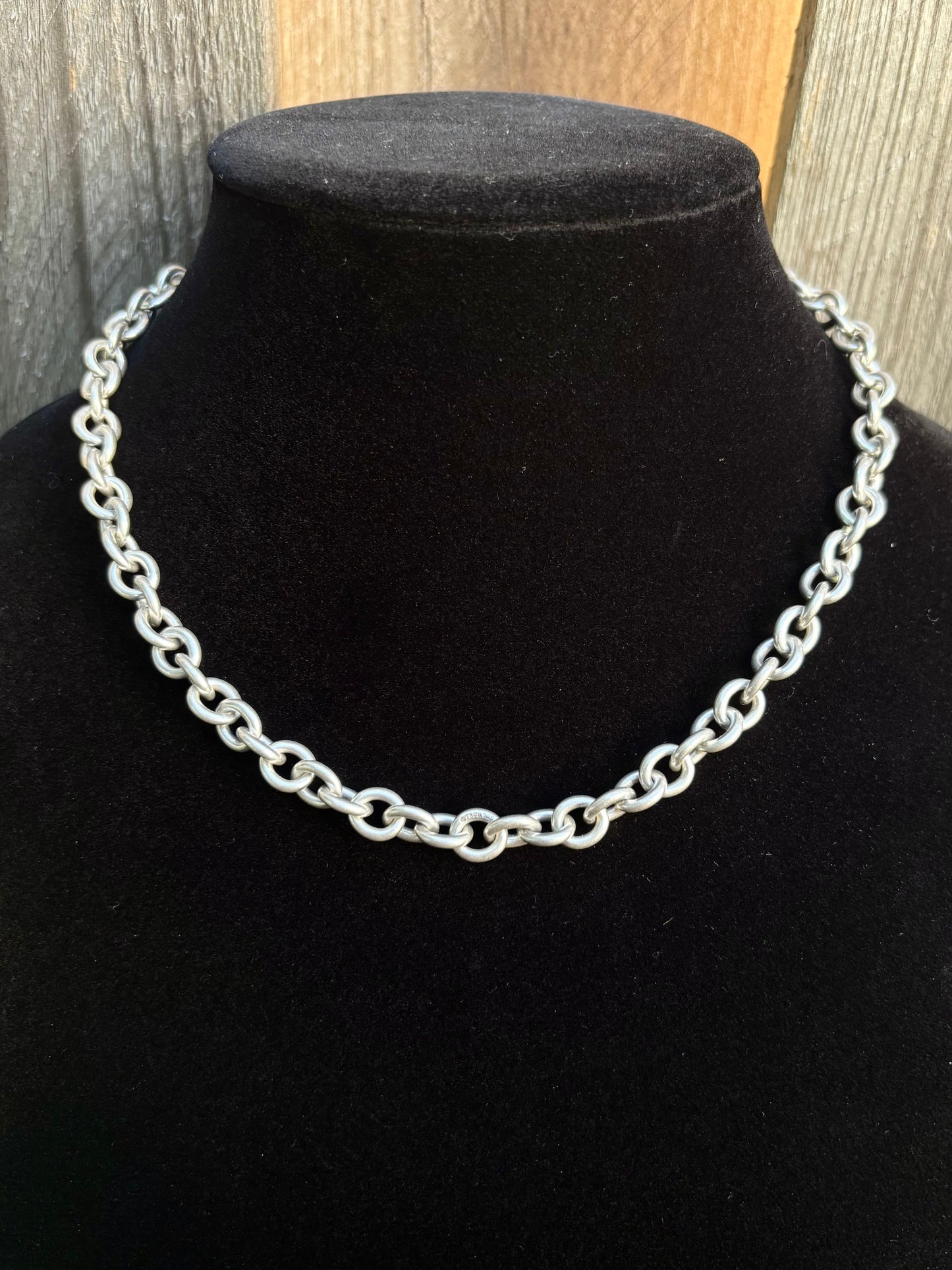 Tiffany & Co. Sterling Silver Heavy Oval Link Chain Necklace