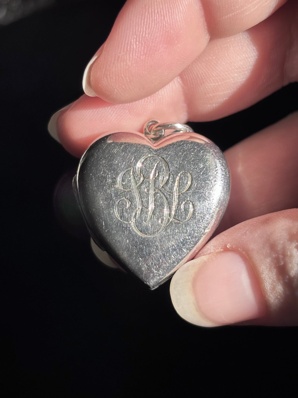 Tiffany & Co. Sterling Silver Sweet 16 Engraved Heart Locket Pendant