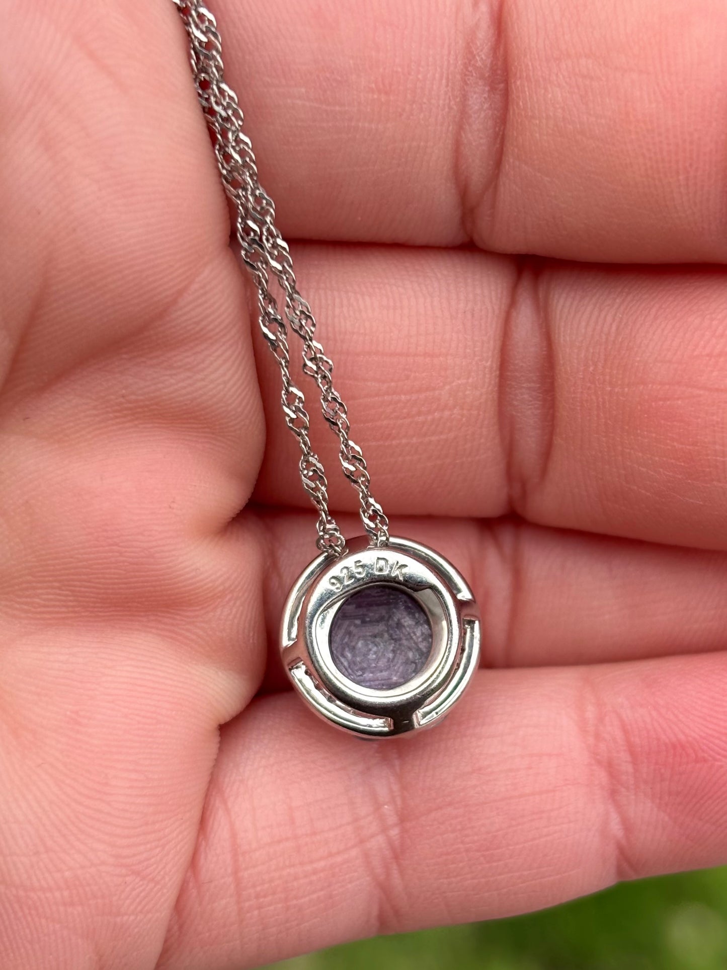 Star Ruby in Topaz Halo Necklace