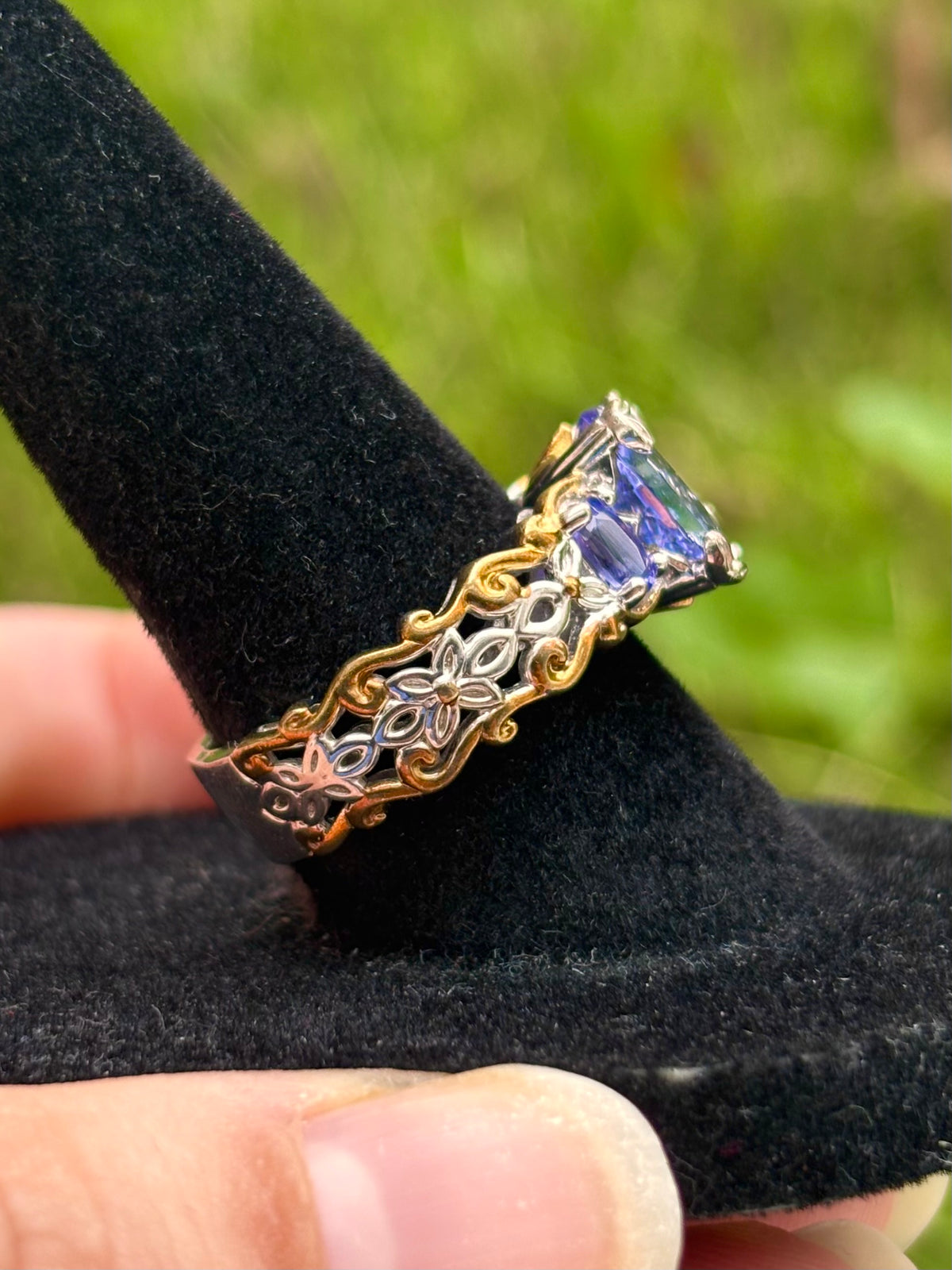 Michael Valitutti Gems en Vogue 3.70ctw Tanzanite Sterling Silver Ring - Sz 7.25