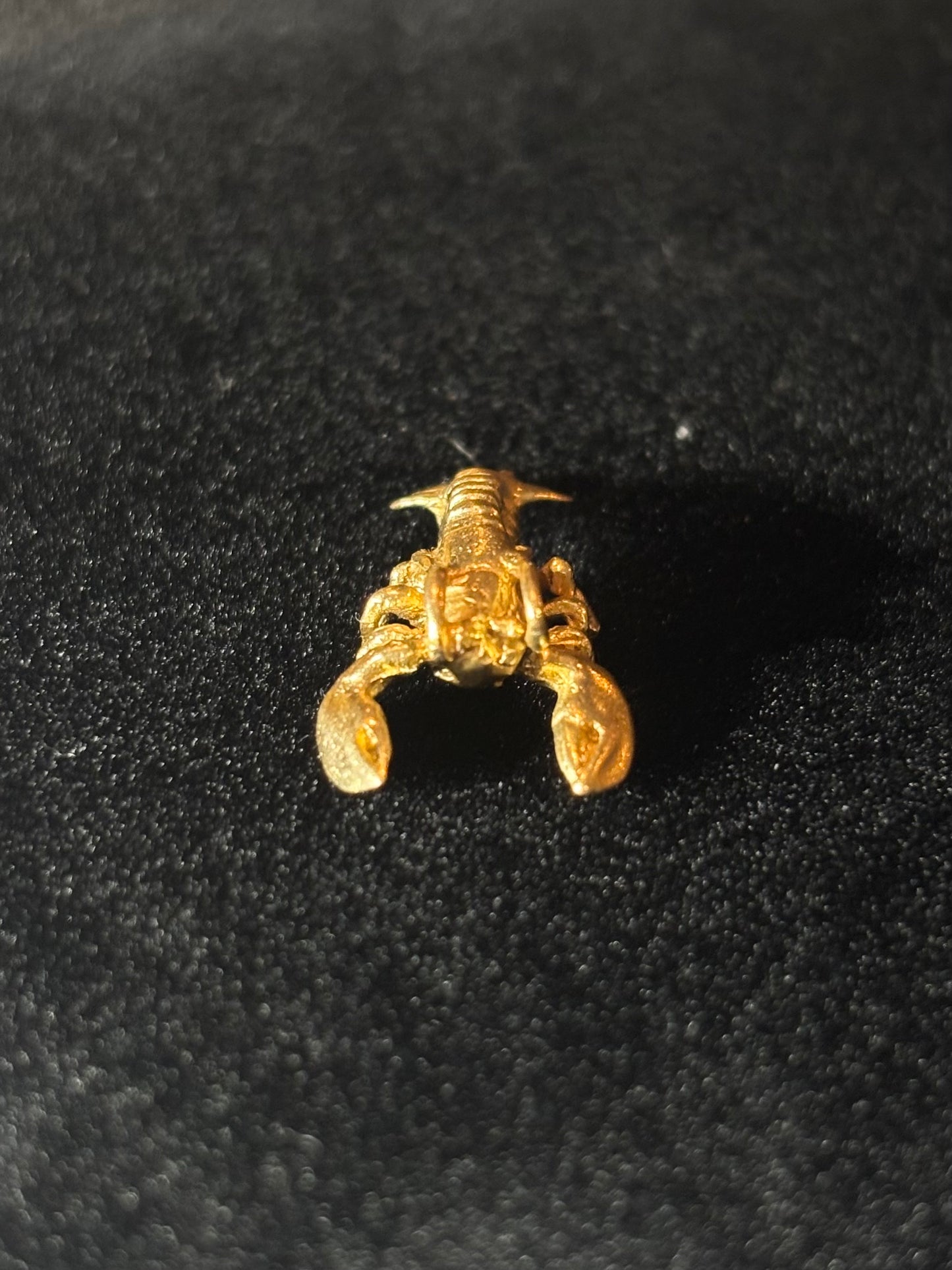 14K Gold Articulated Lobster Charm with Movable Claws