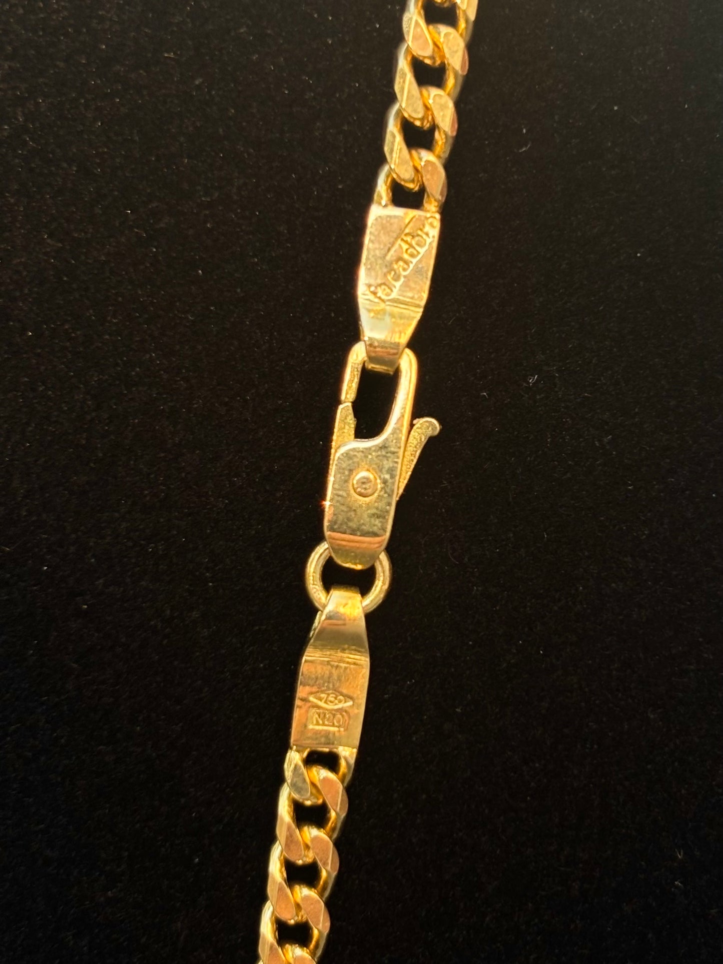 FaCad’oro 18k Gold Cuban Link Chain
