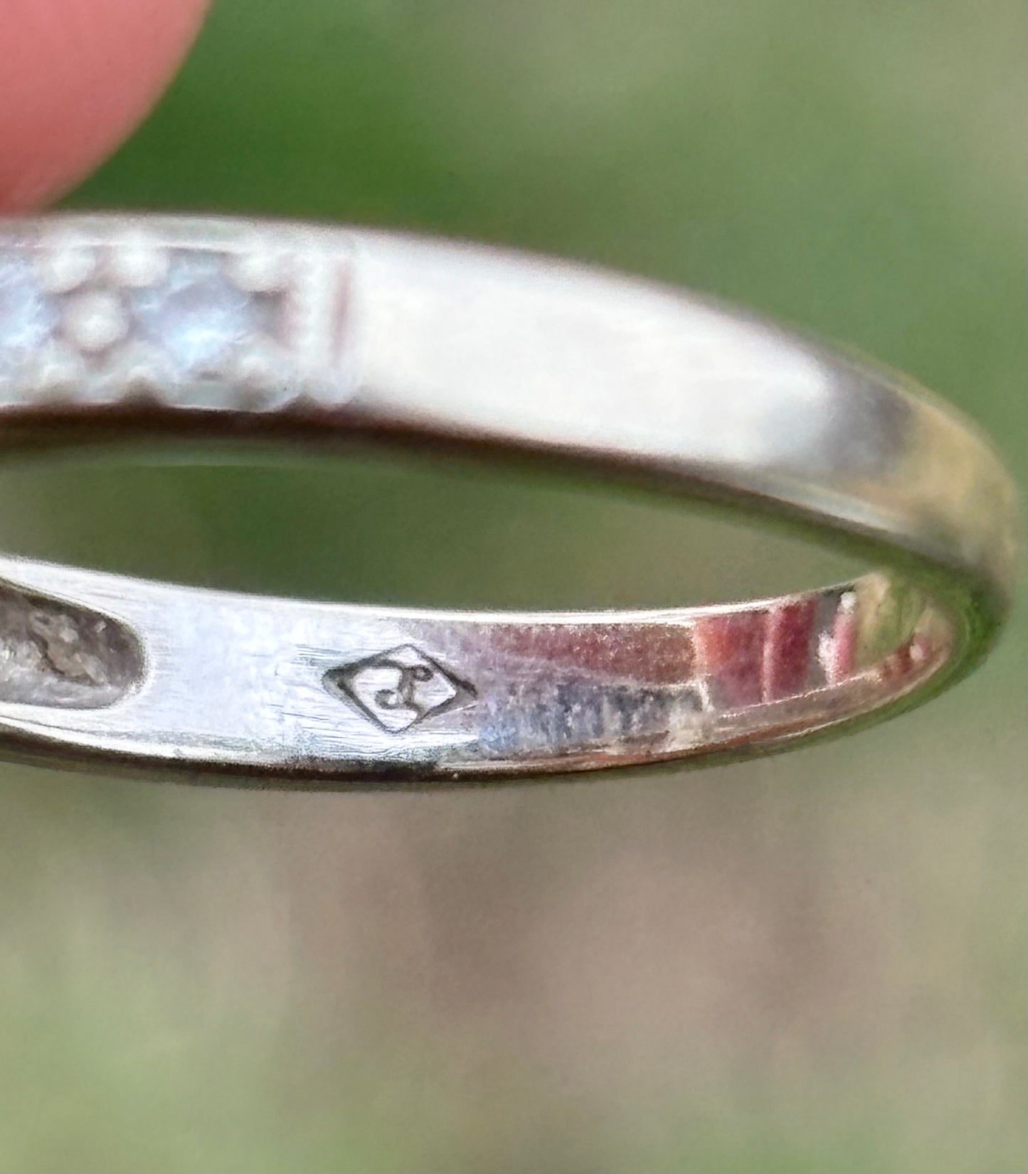 14k White Gold Natural Diamond Ring
