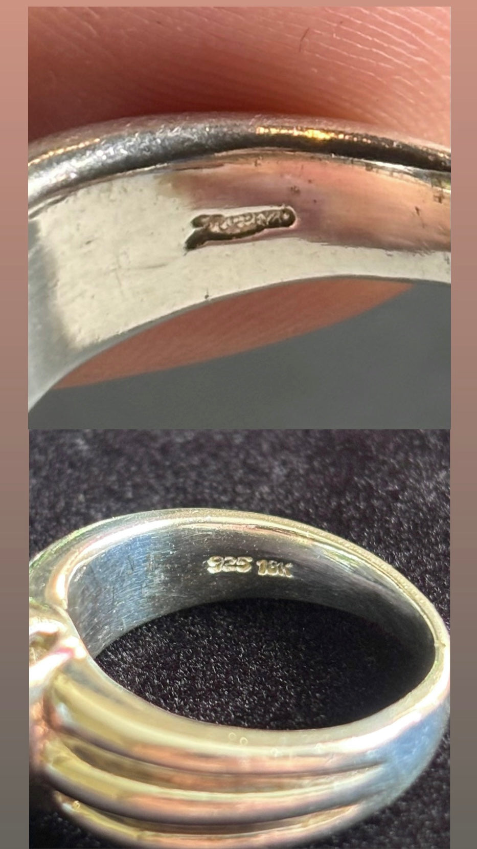 Lorenzo 18K Yellow Gold & Sterling Silver Oval Peridot Wide Band Ring
