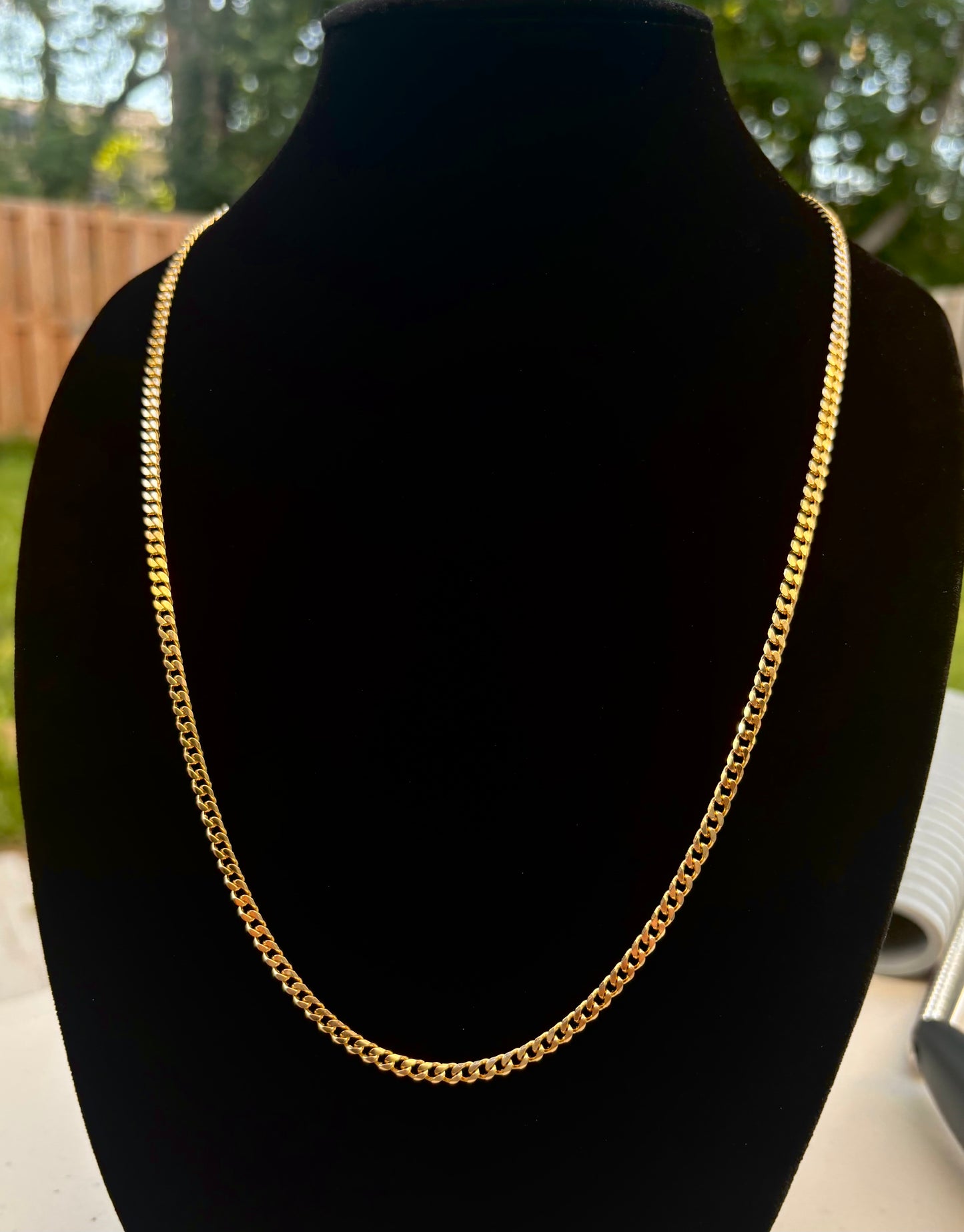 FaCad’oro 18k Gold Cuban Link Chain