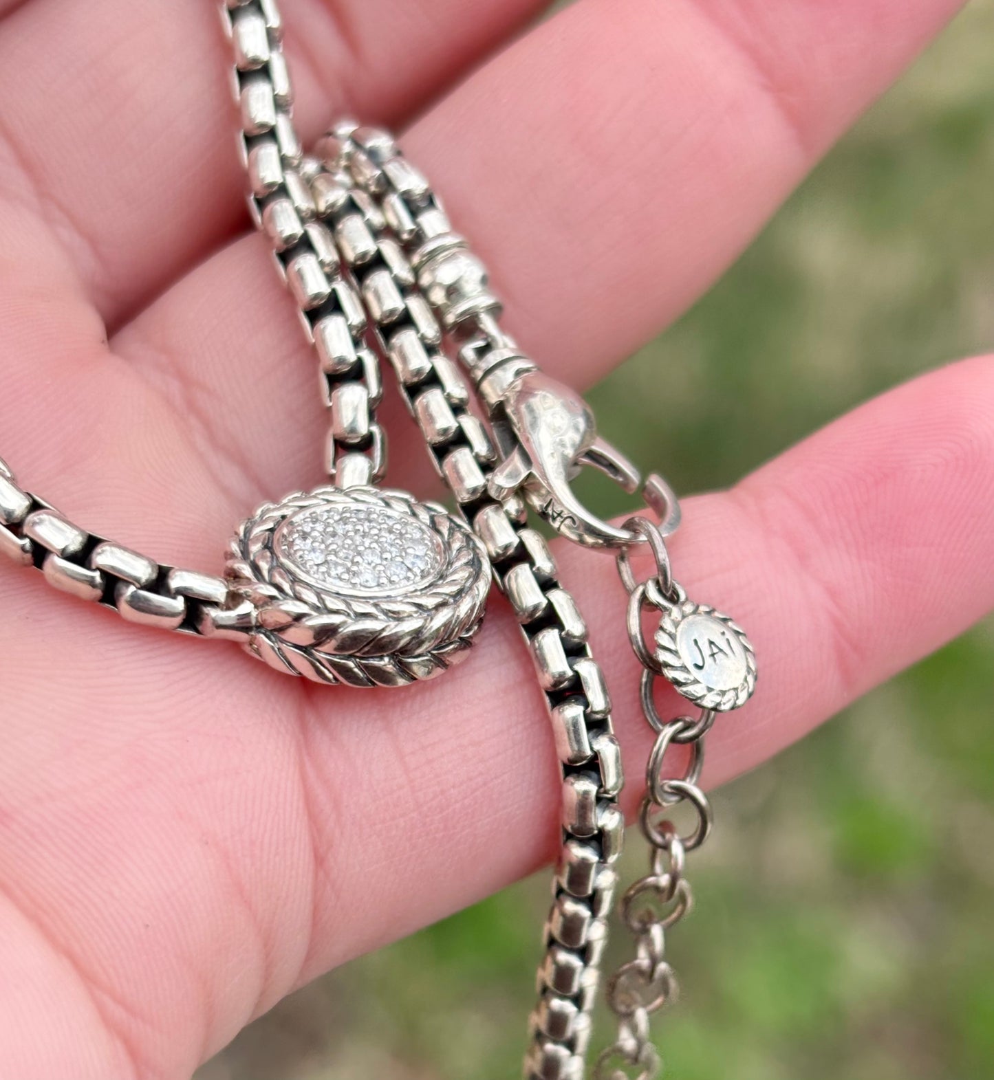 JAI by John Hardy Diamond Basketweave Necklace