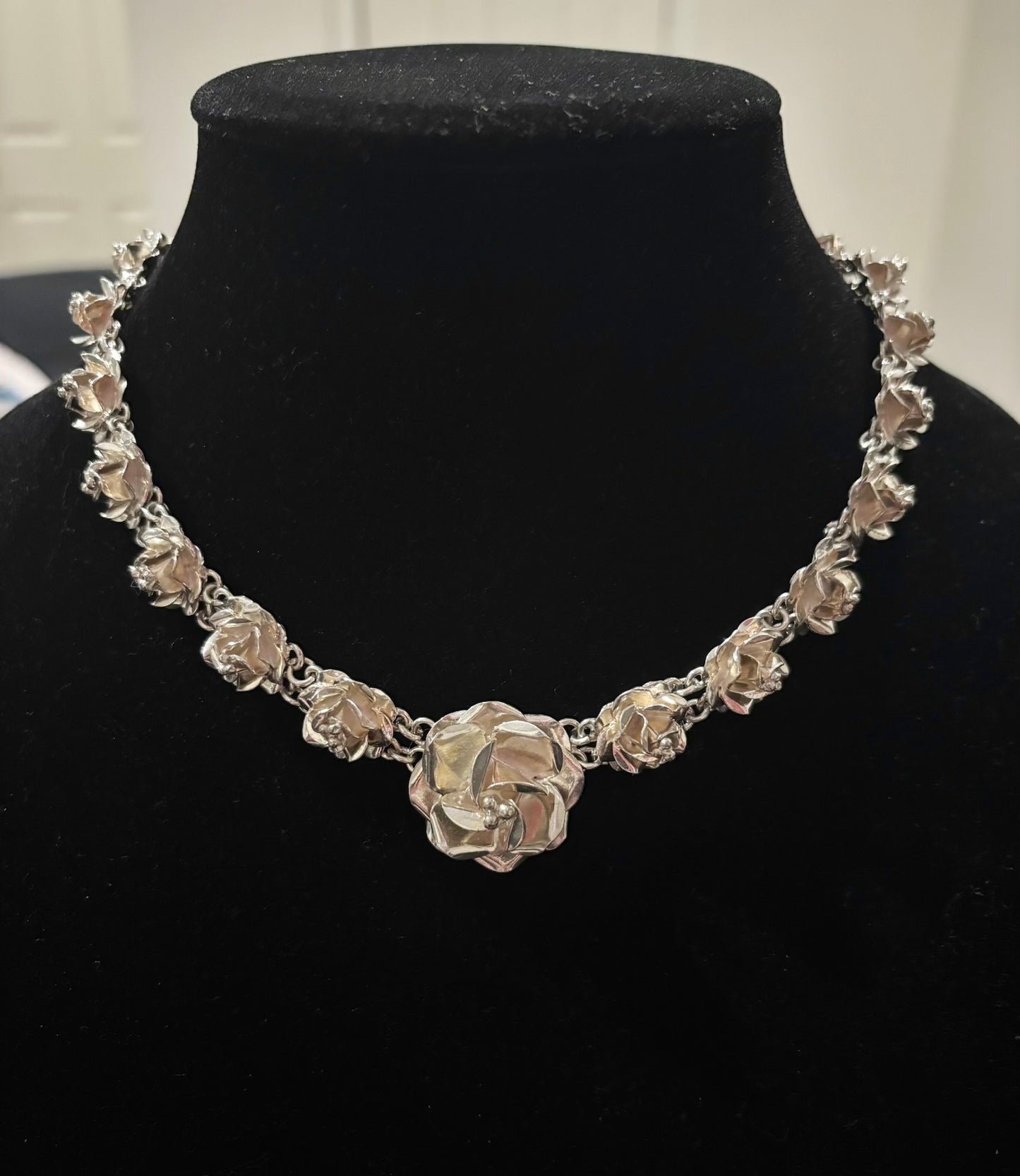 Vintage Taxco Rose Necklace
