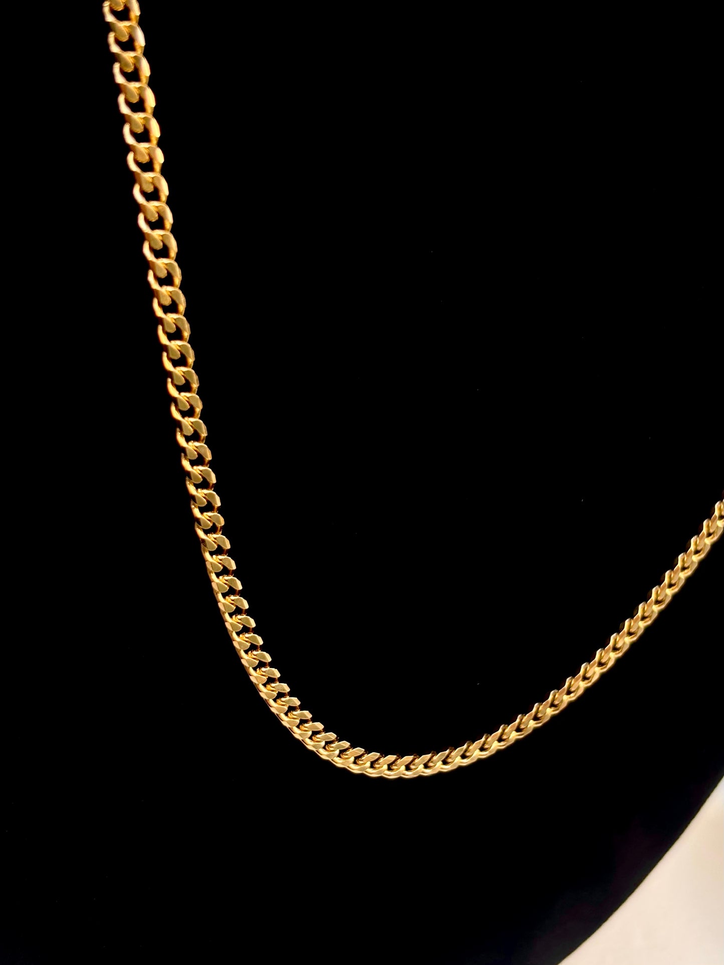 FaCad’oro 18k Gold Cuban Link Chain