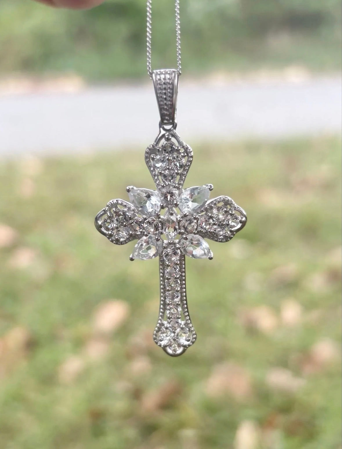 925 Silver Cross Necklace