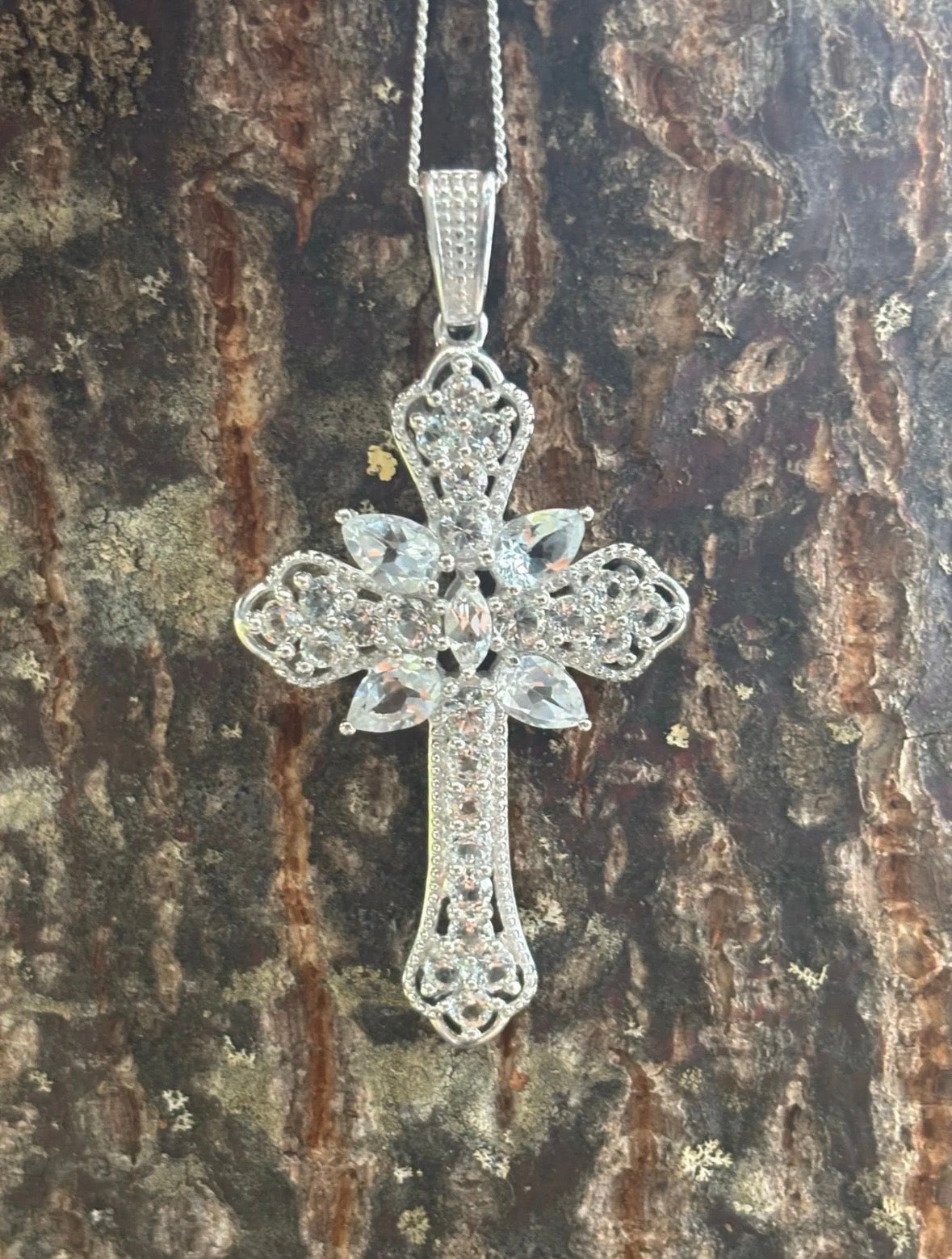 925 Silver Cross Necklace