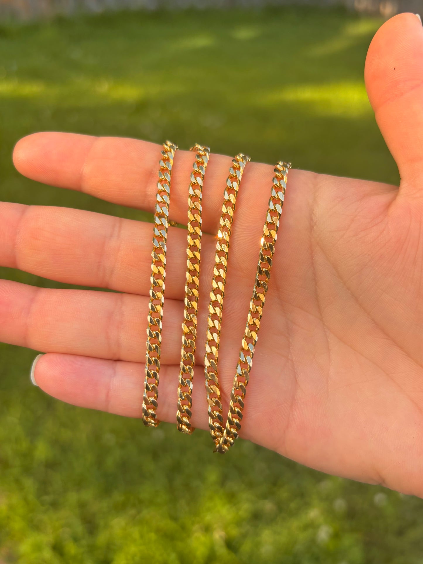 FaCad’oro 18k Gold Cuban Link Chain