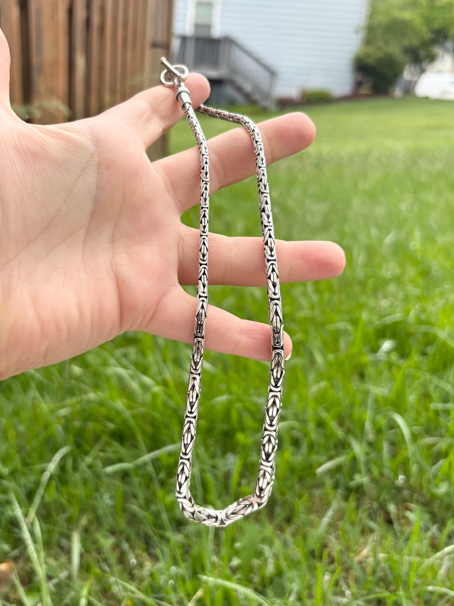 Graduated Byzantine Chain with Toggle Clasp