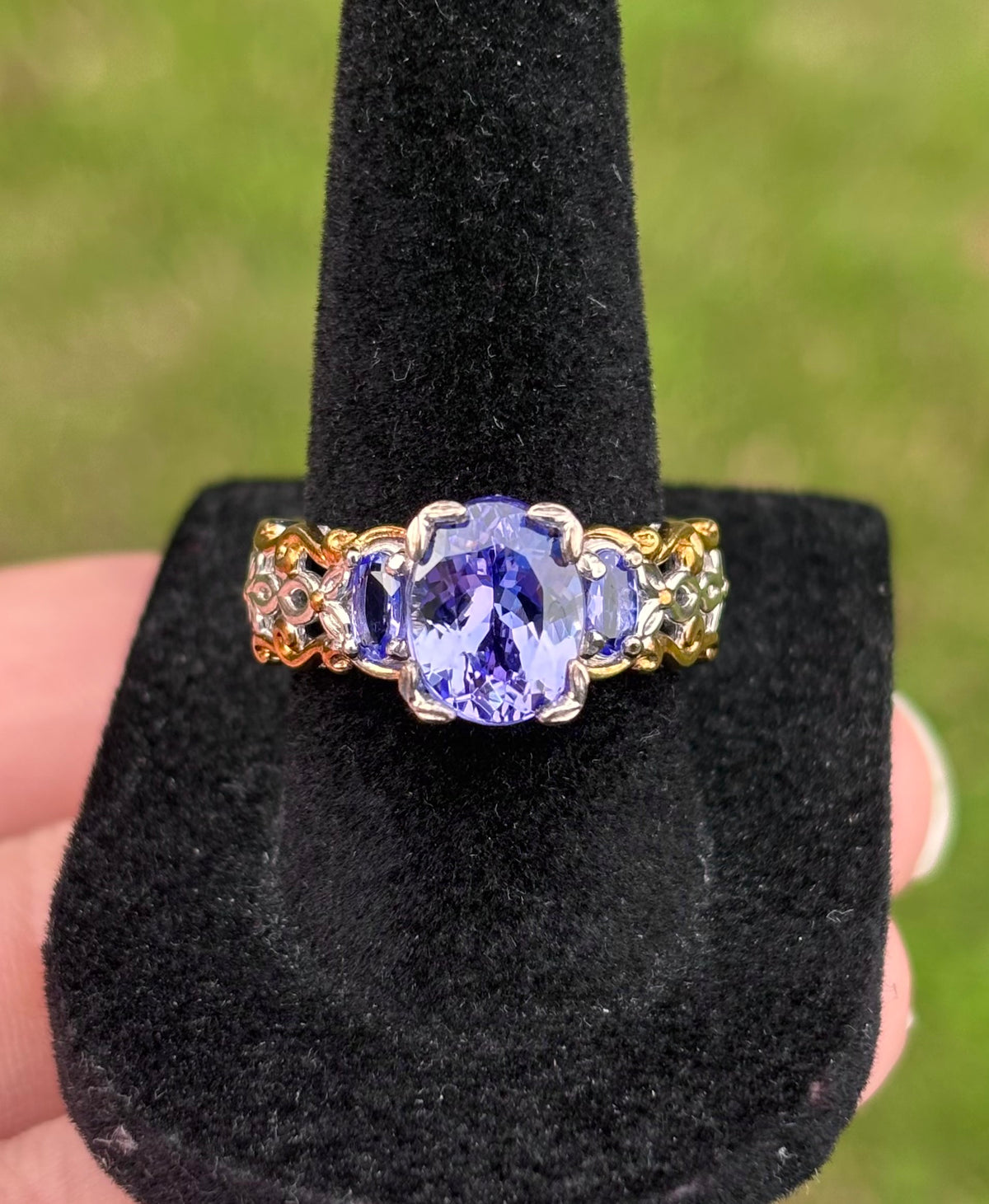 Michael Valitutti Gems en Vogue 3.70ctw Tanzanite Sterling Silver Ring - Sz 7.25
