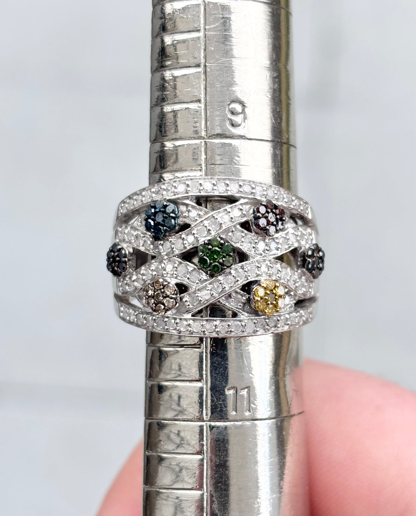 Multi-Color Diamond Ring