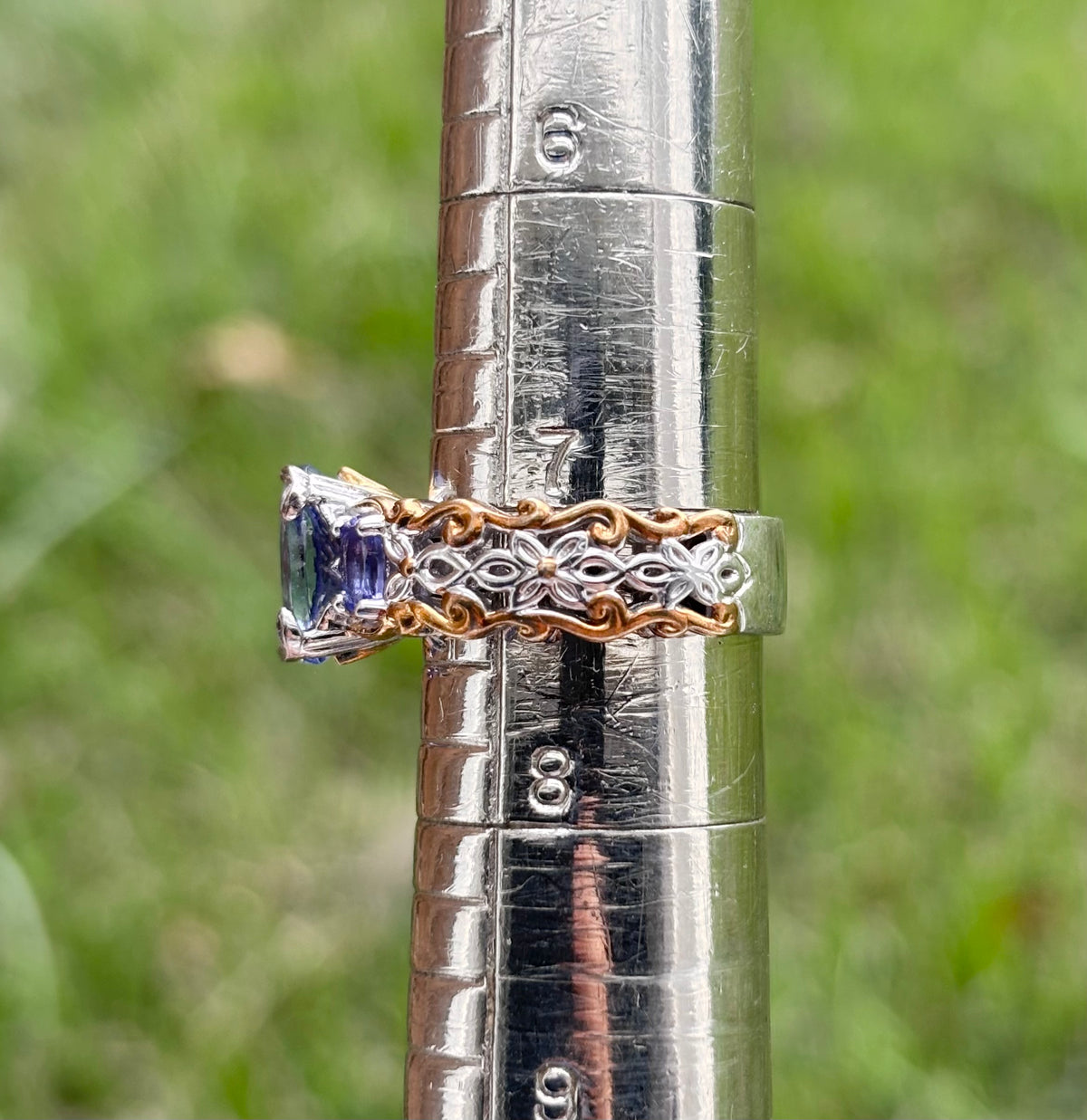 Michael Valitutti Gems en Vogue 3.70ctw Tanzanite Sterling Silver Ring - Sz 7.25