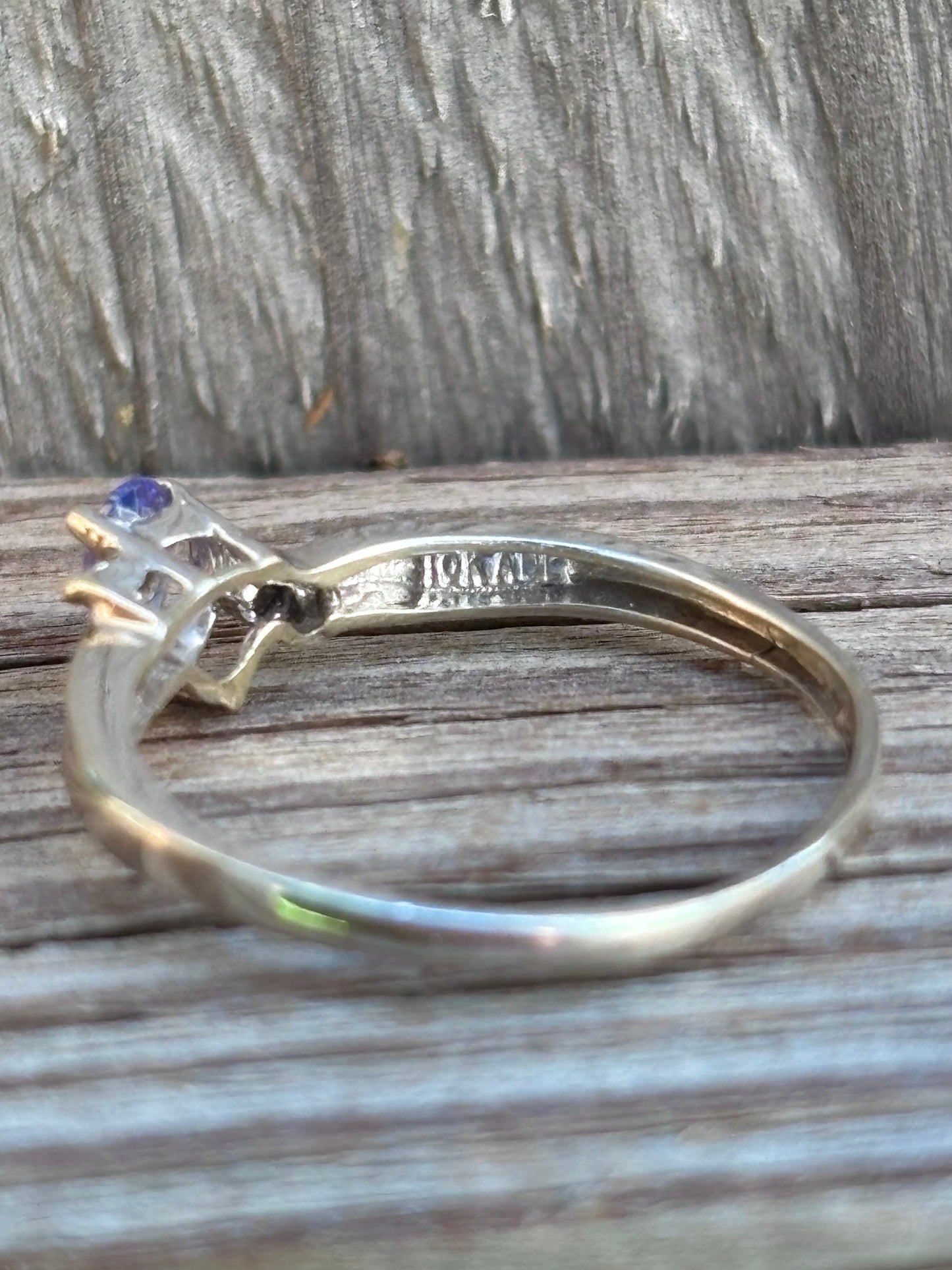 10k Tanzanite with Diamond Accents Ring