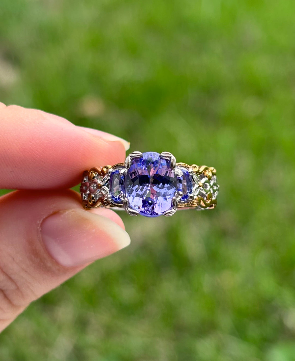 Michael Valitutti Gems en Vogue 3.70ctw Tanzanite Sterling Silver Ring - Sz 7.25