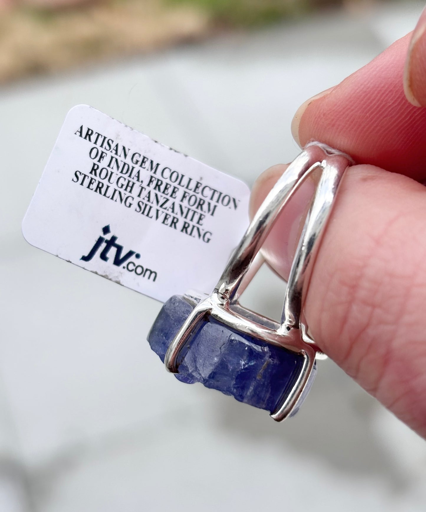 Rough Tanzanite Ring
