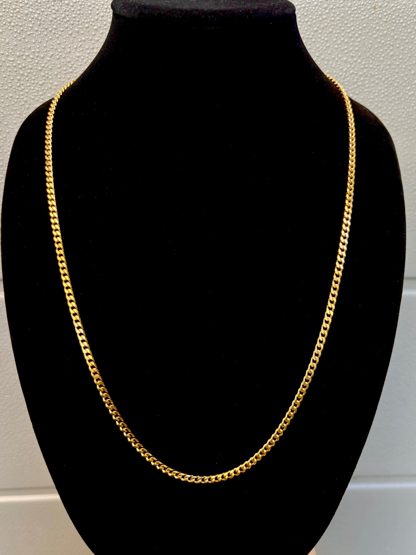 FaCad’oro 18k Gold Cuban Link Chain